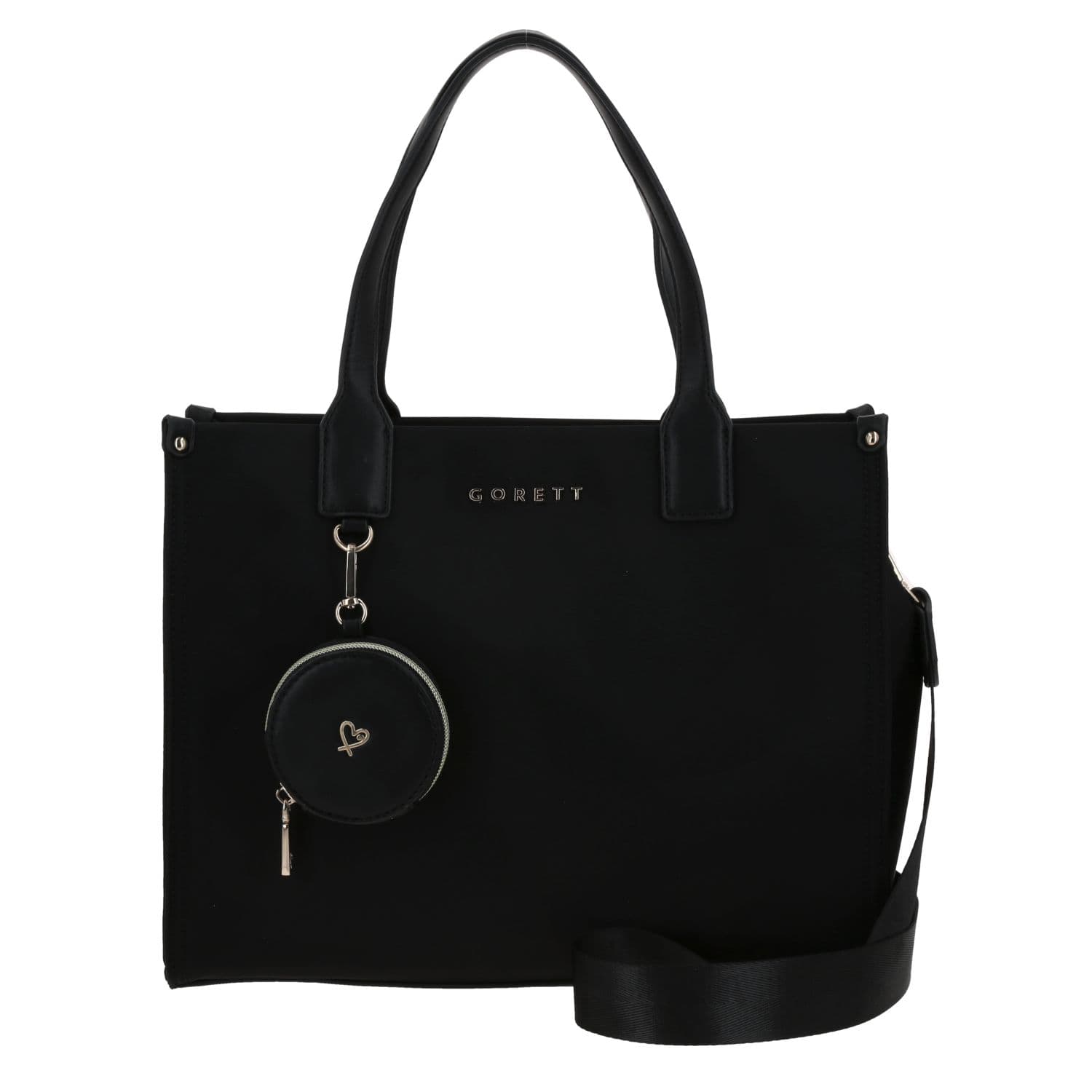 Bolsa grande para dama Gorétt by Chenson color negro con diseño funcional, modelo GF25123-3