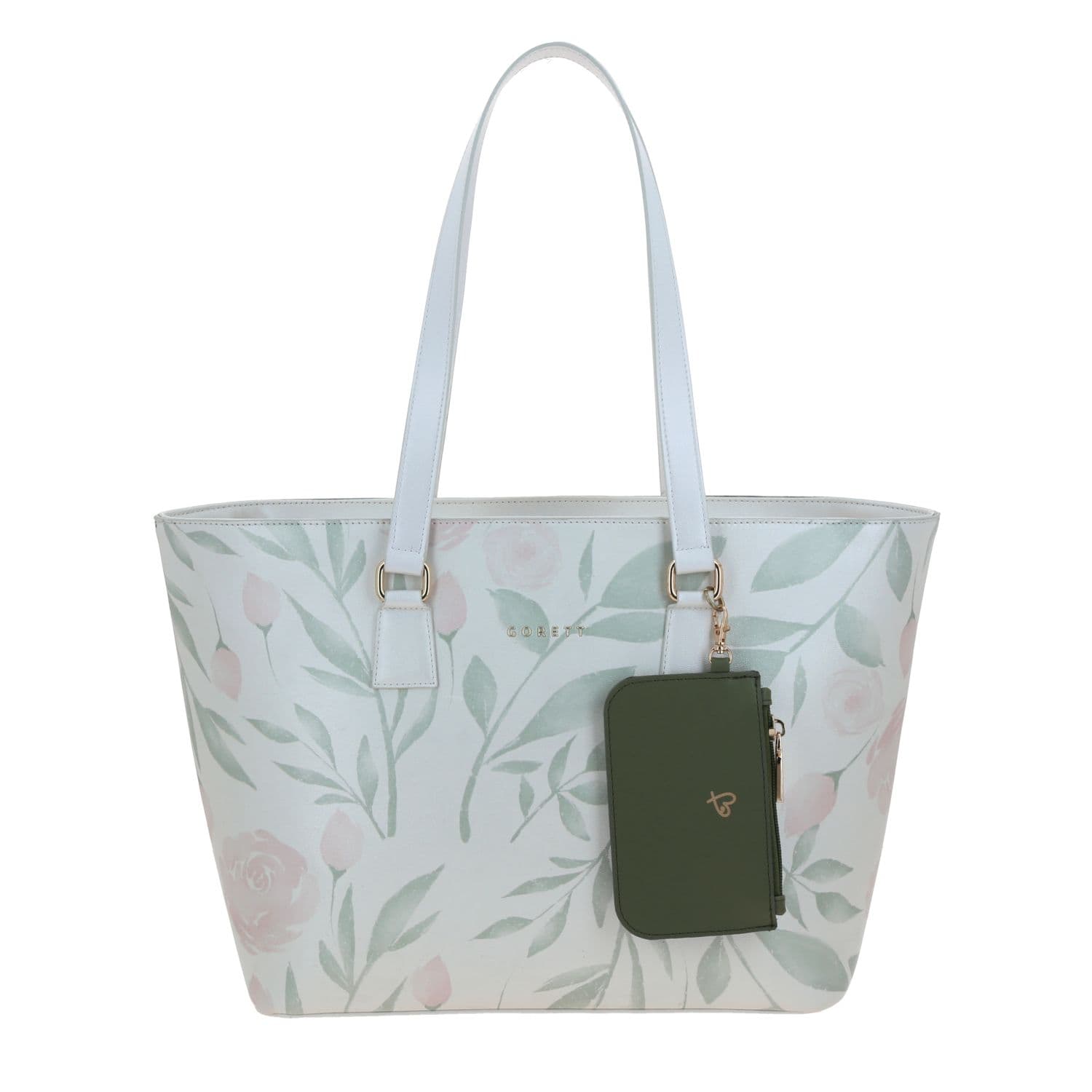 Bolsa grande para dama Gorétt by Chenson color blanco con cierre, modelo GF25125-W