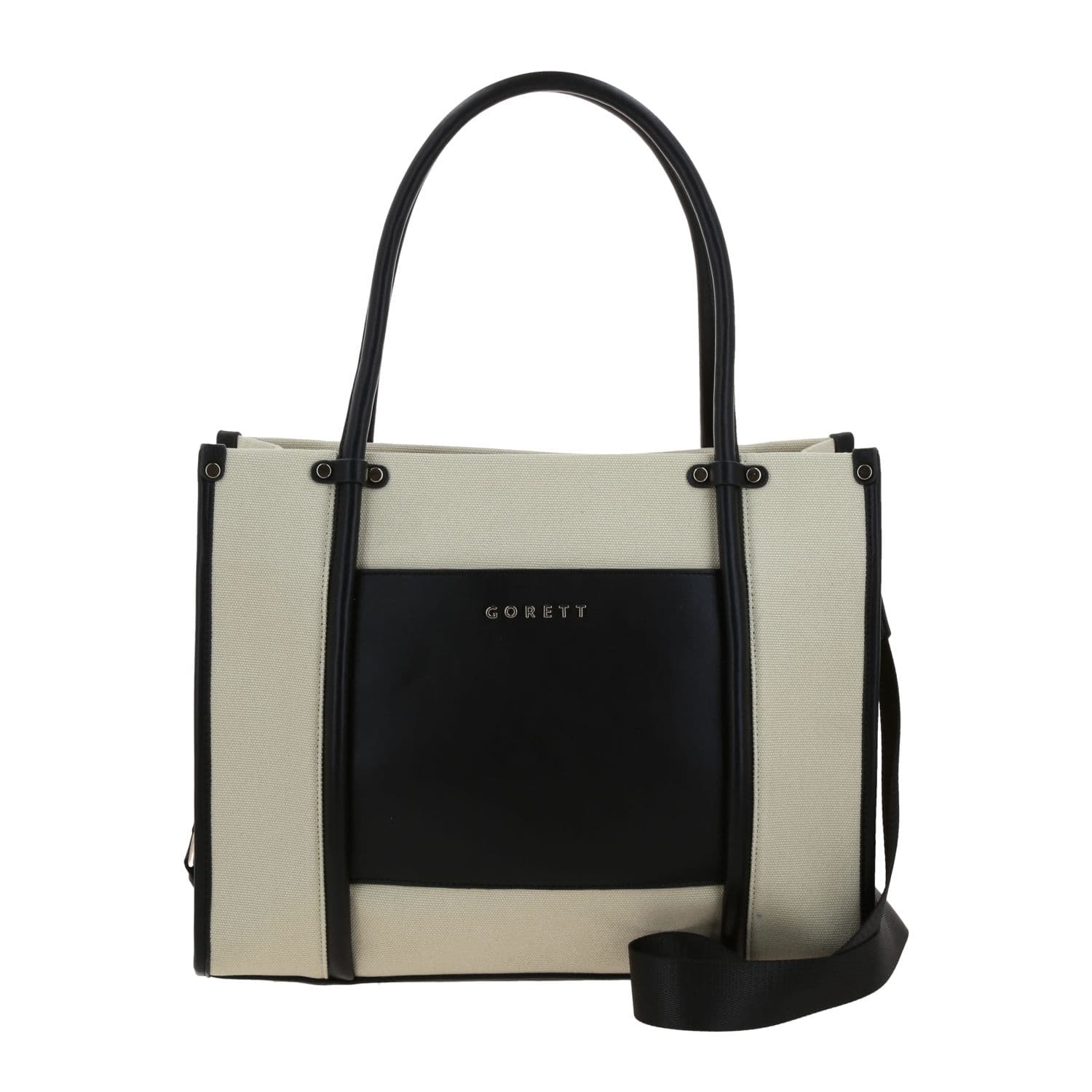 Bolsa Grande para Dama Gorétt Beige con Cierre Seguro, modelo GF26042-E