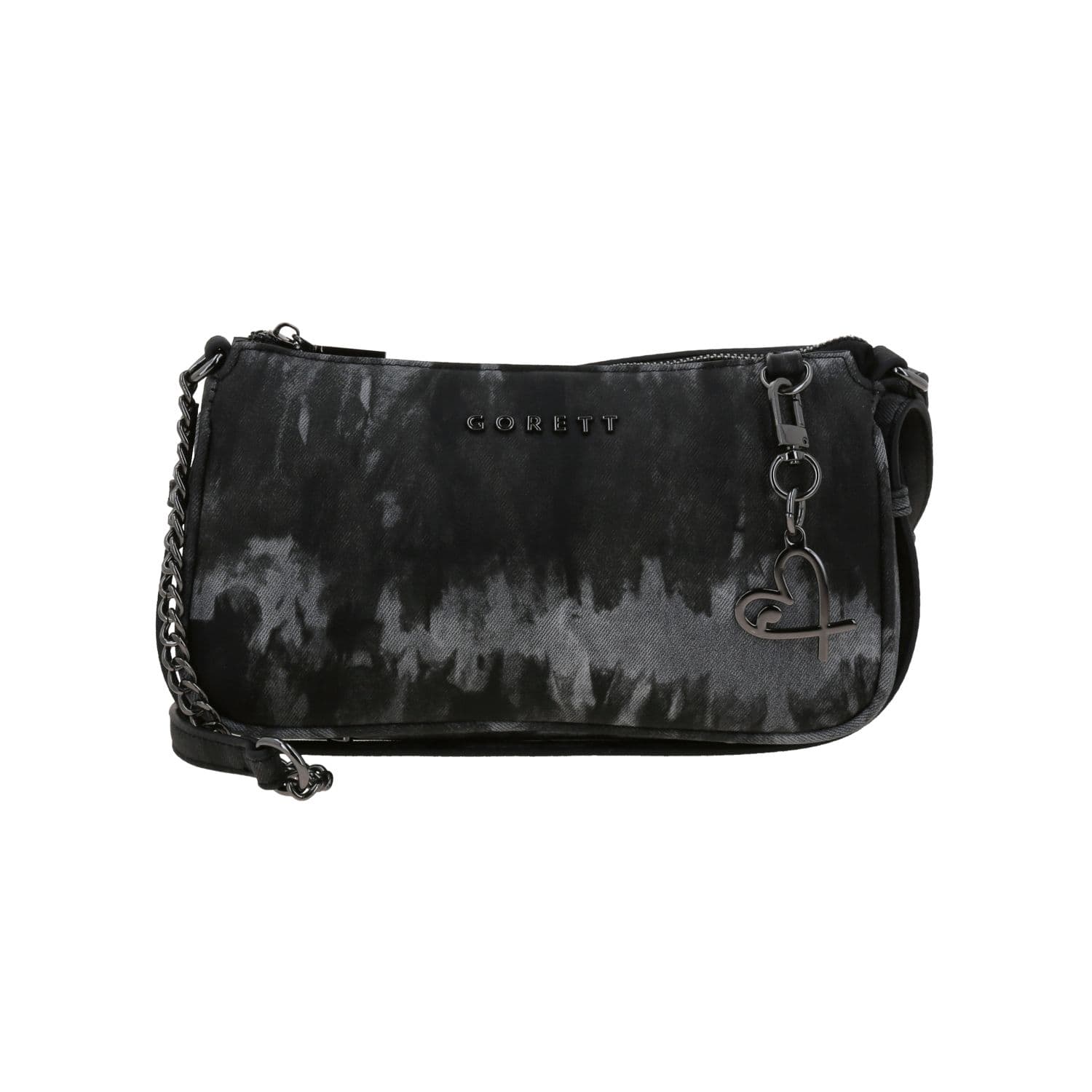 Bolsa de Mano Gorétt Negro Simil Piel | Bolso para Dama, modelo GF26057-3