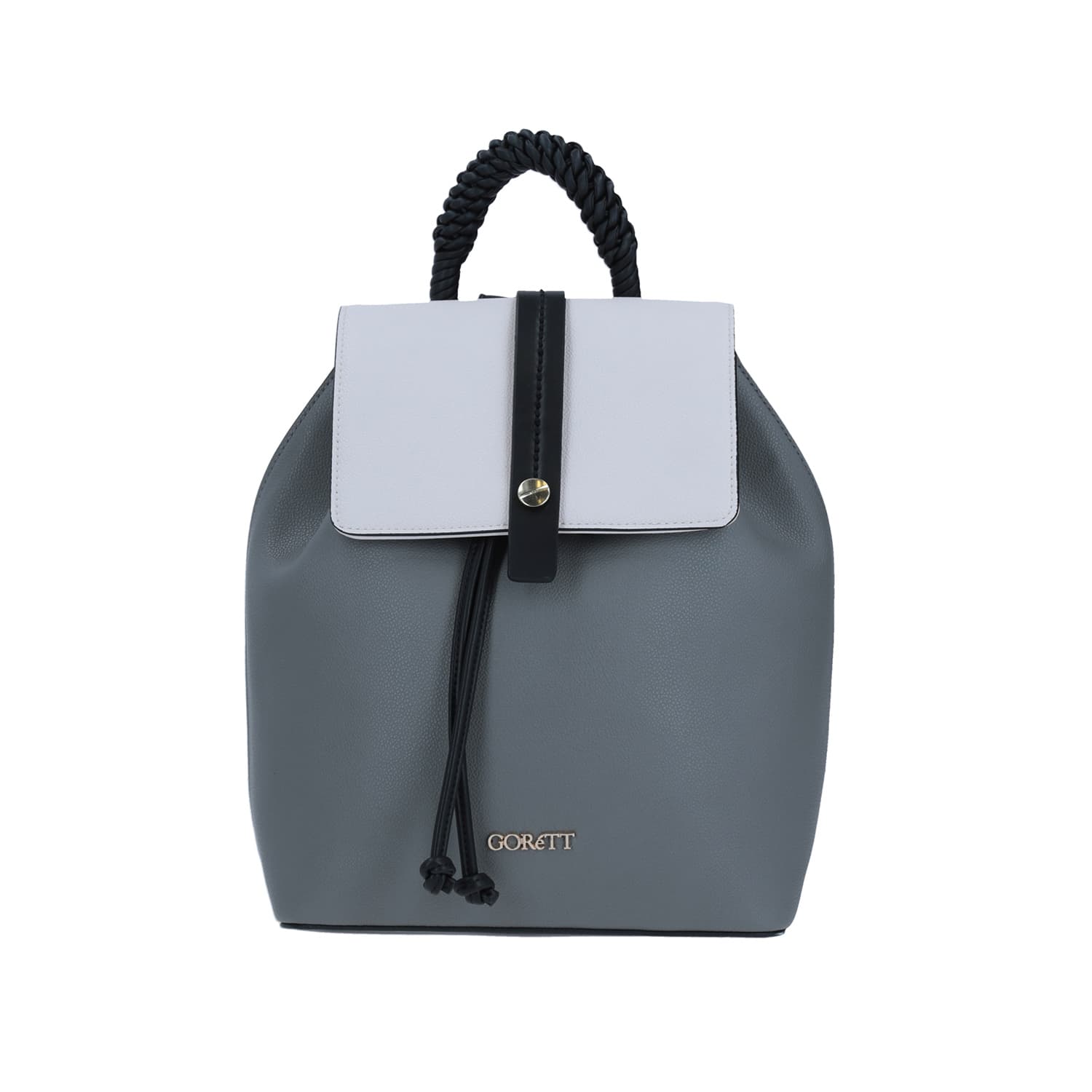 Mochila para mujer Gorétt beige estilo casual con bolsillos, modelo GS20055-E