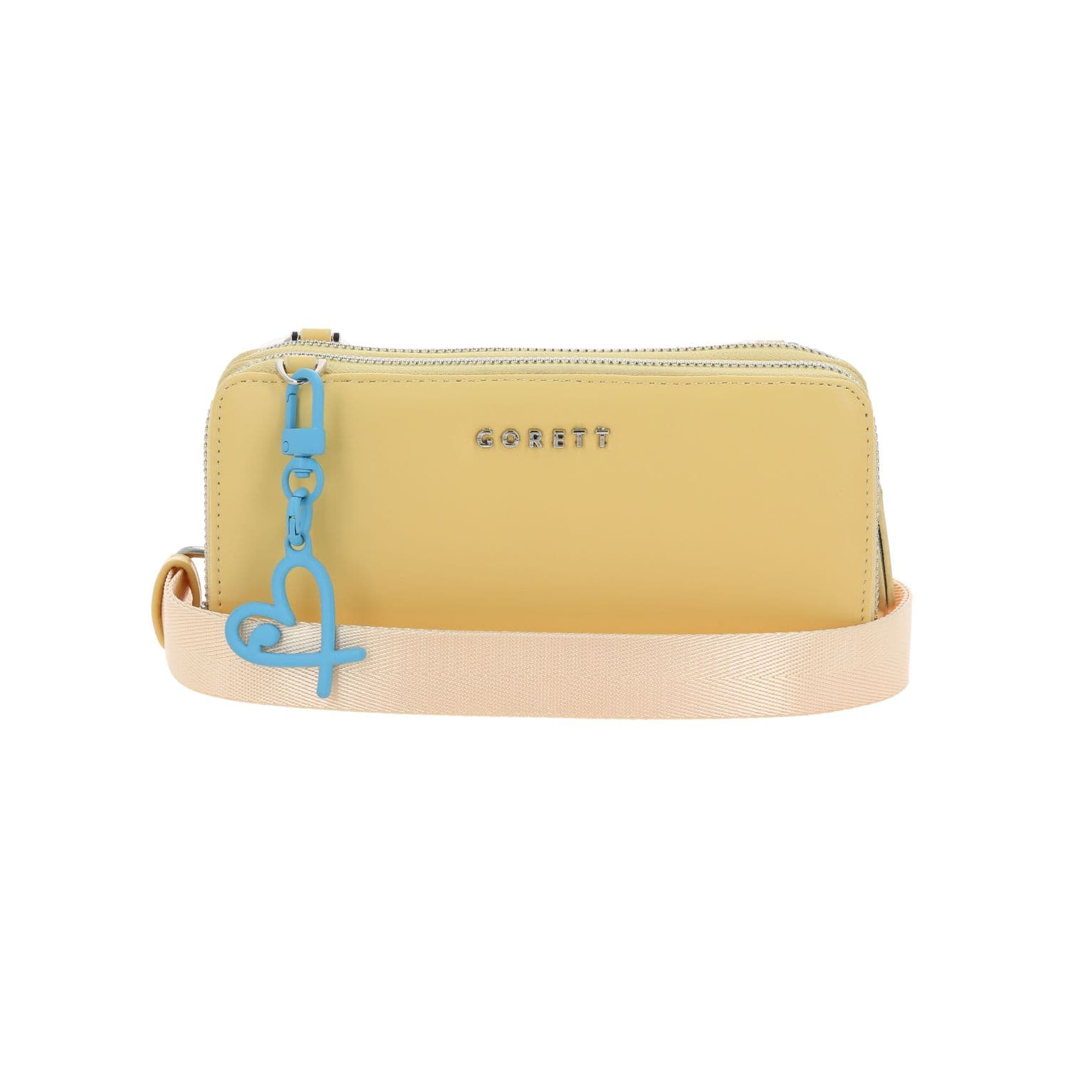 Cartera Gorétt by Chenson Amarilla con Doble Compartimento para Dama, modelo GS25063-L