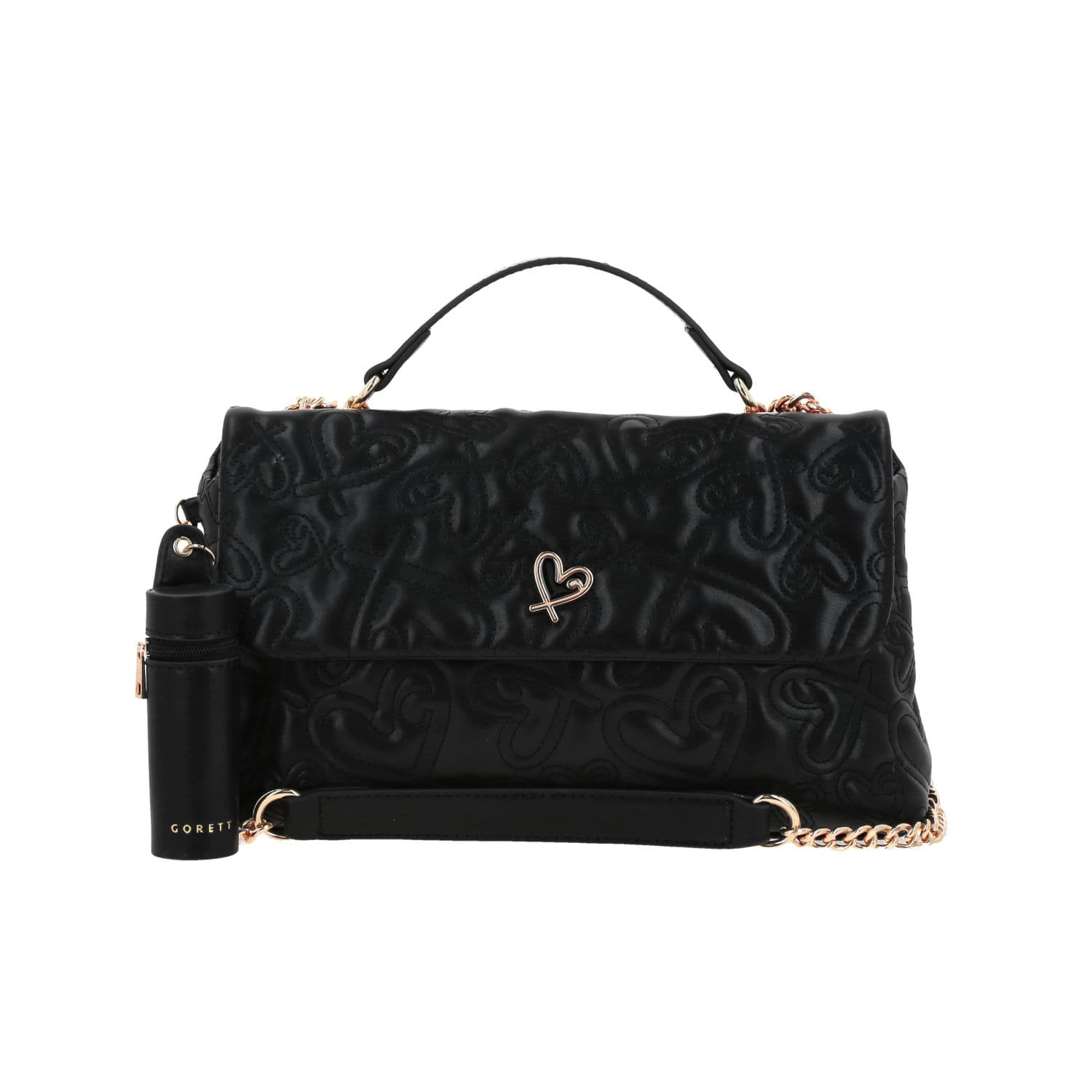 Bolsa de Lado para Dama Gorétt by Chenson Negro con Asas Ajustables, modelo GS25084-3