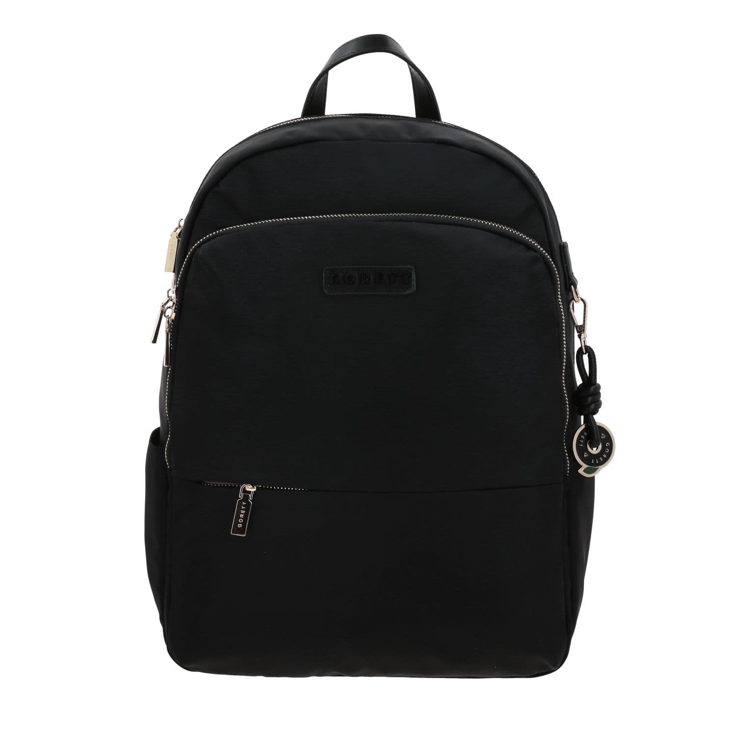 Mochila para dama Gorétt by Chenson negra con doble compartimento, modelo GS26004-3