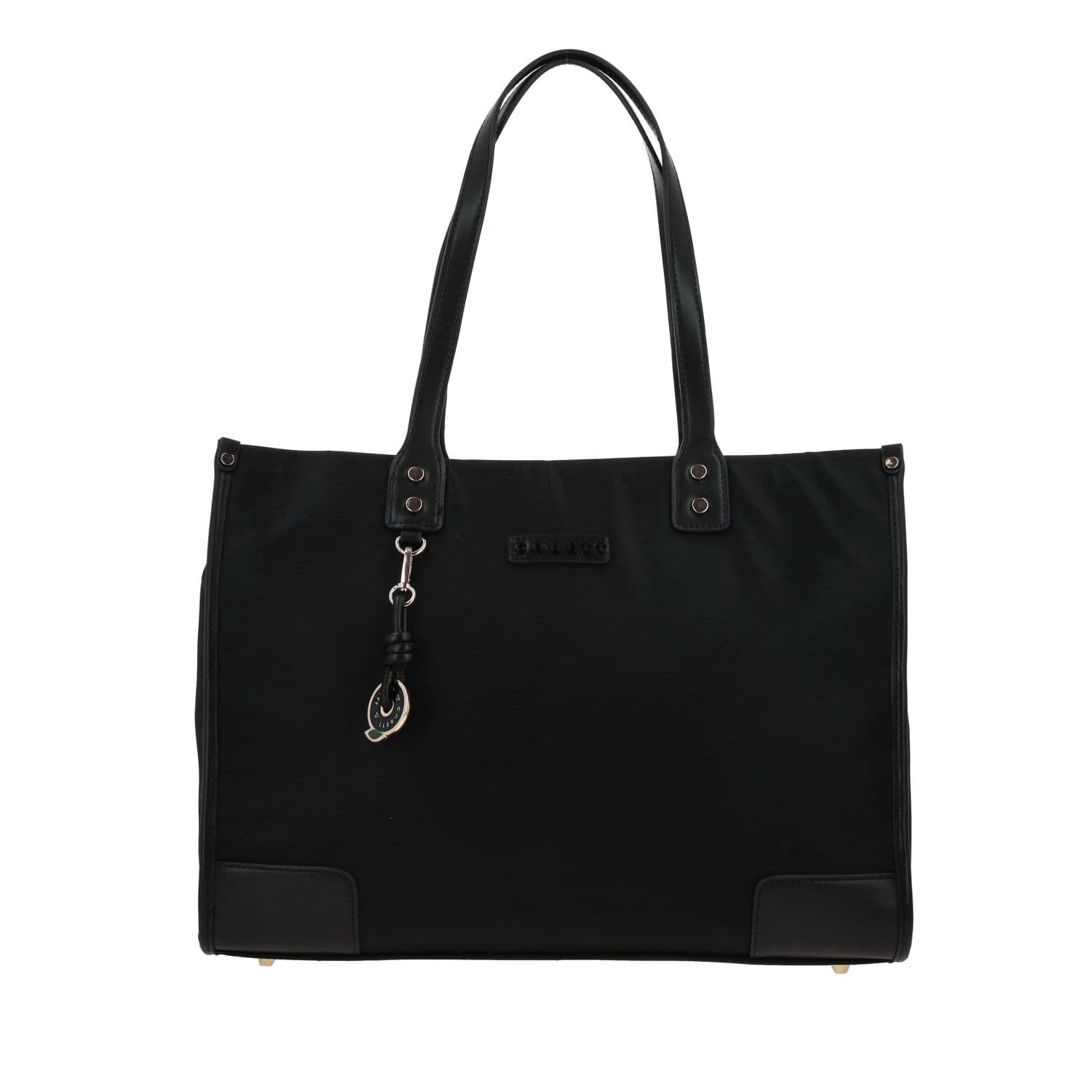 Bolsa grande para dama Gorétt by Chenson color negro con cierre, modelo GS26005-3