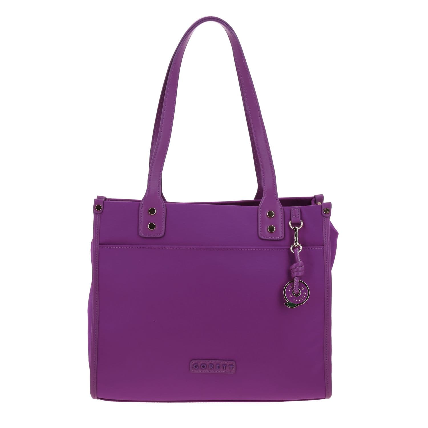 Bolsa grande para dama Gorétt by Chenson color fucsia con múltiples bolsillos, modelo GS26006-F