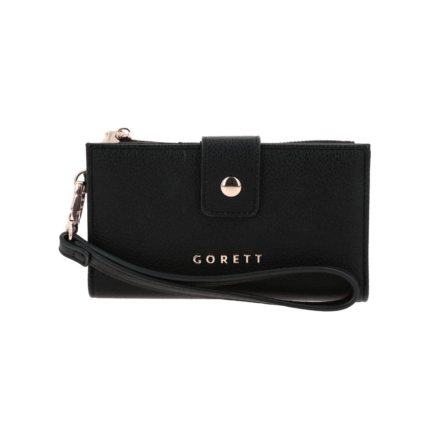 Cartera Gorétt by Chenson Negra para Dama con Monedero y 12 Tarjetas, modelo GS26013-3