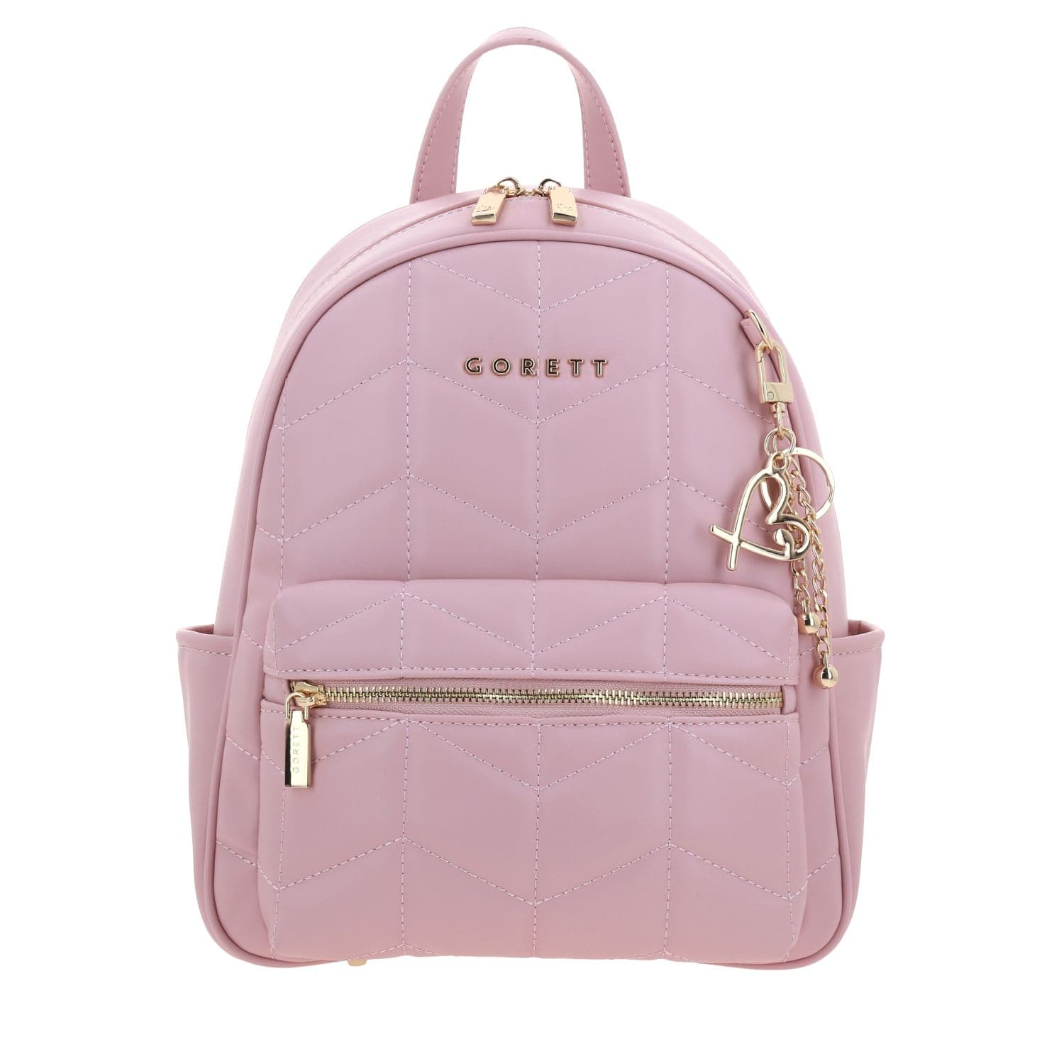 Mochila para dama Gorétt by Chenson rosa con amplio compartimento, modelo GS26018-P