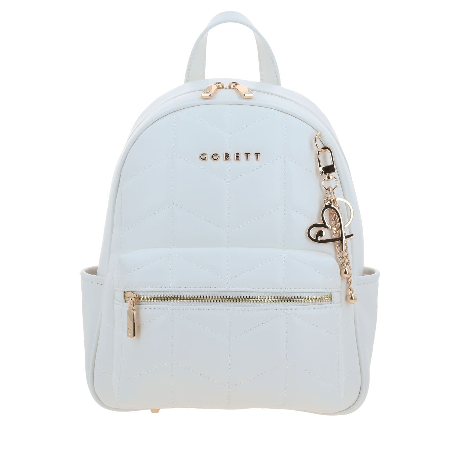 Mochila para dama Gorétt by Chenson blanca con estilo y funcionalidad, modelo GS26018-W