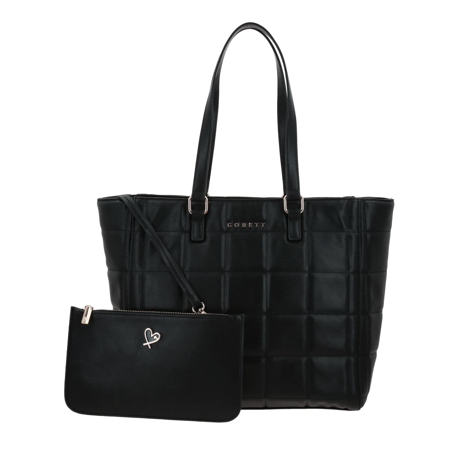 Bolsa grande para dama Gorétt by Chenson color negro con diseño funcional, modelo GS26021-3