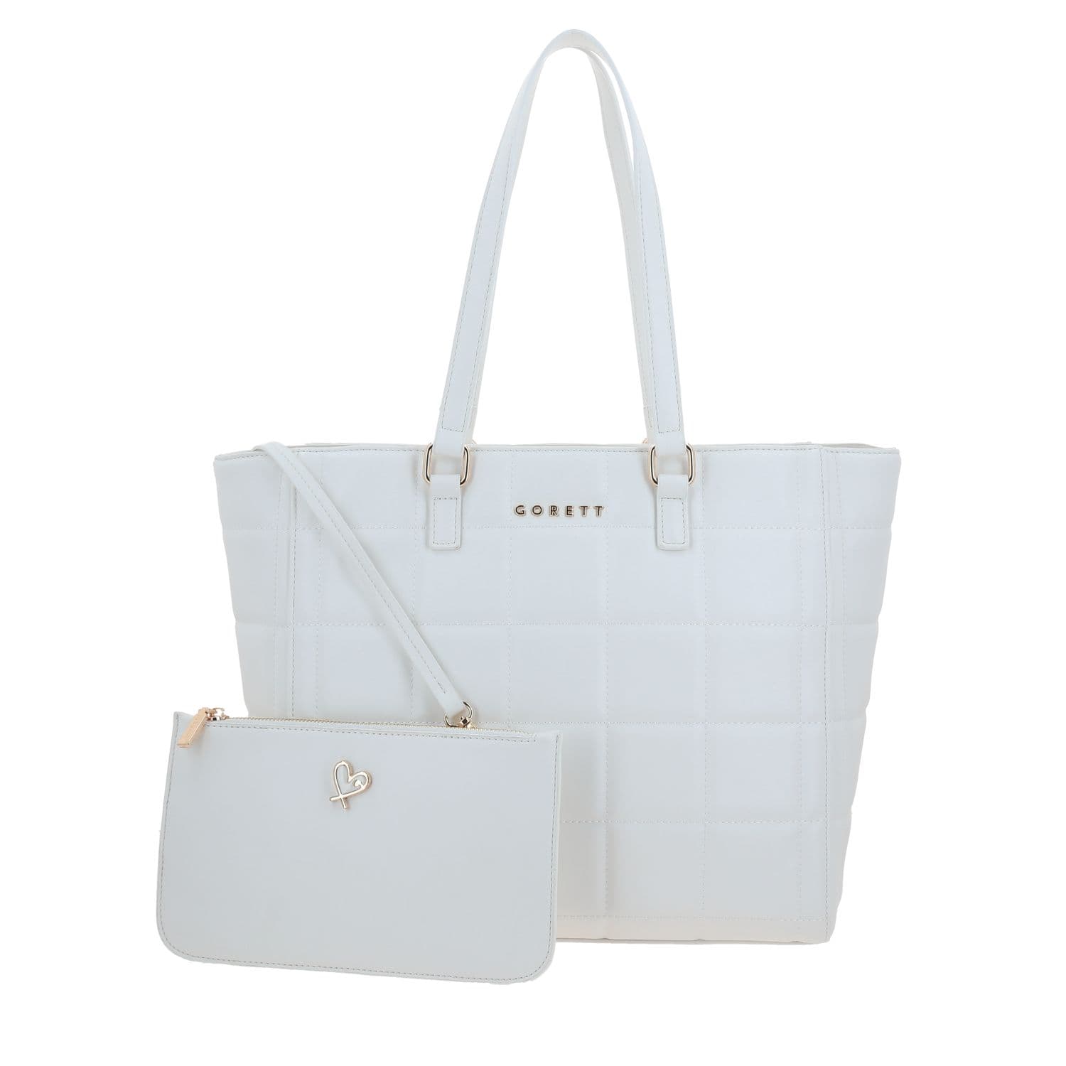Bolsa grande para dama Gorétt by Chenson blanca con estilo y funcionalidad, modelo GS26021-W