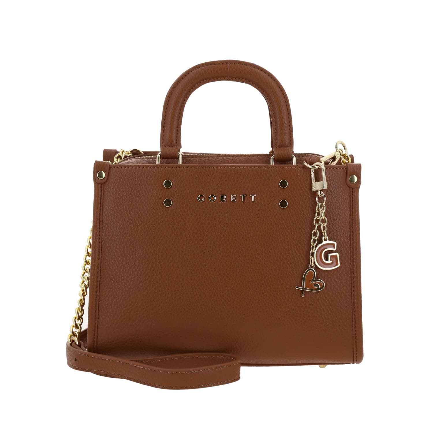 Bolsa de Mano para Dama Gorétt by Chenson Color Café con Estilo Funcional, modelo GS26027-B