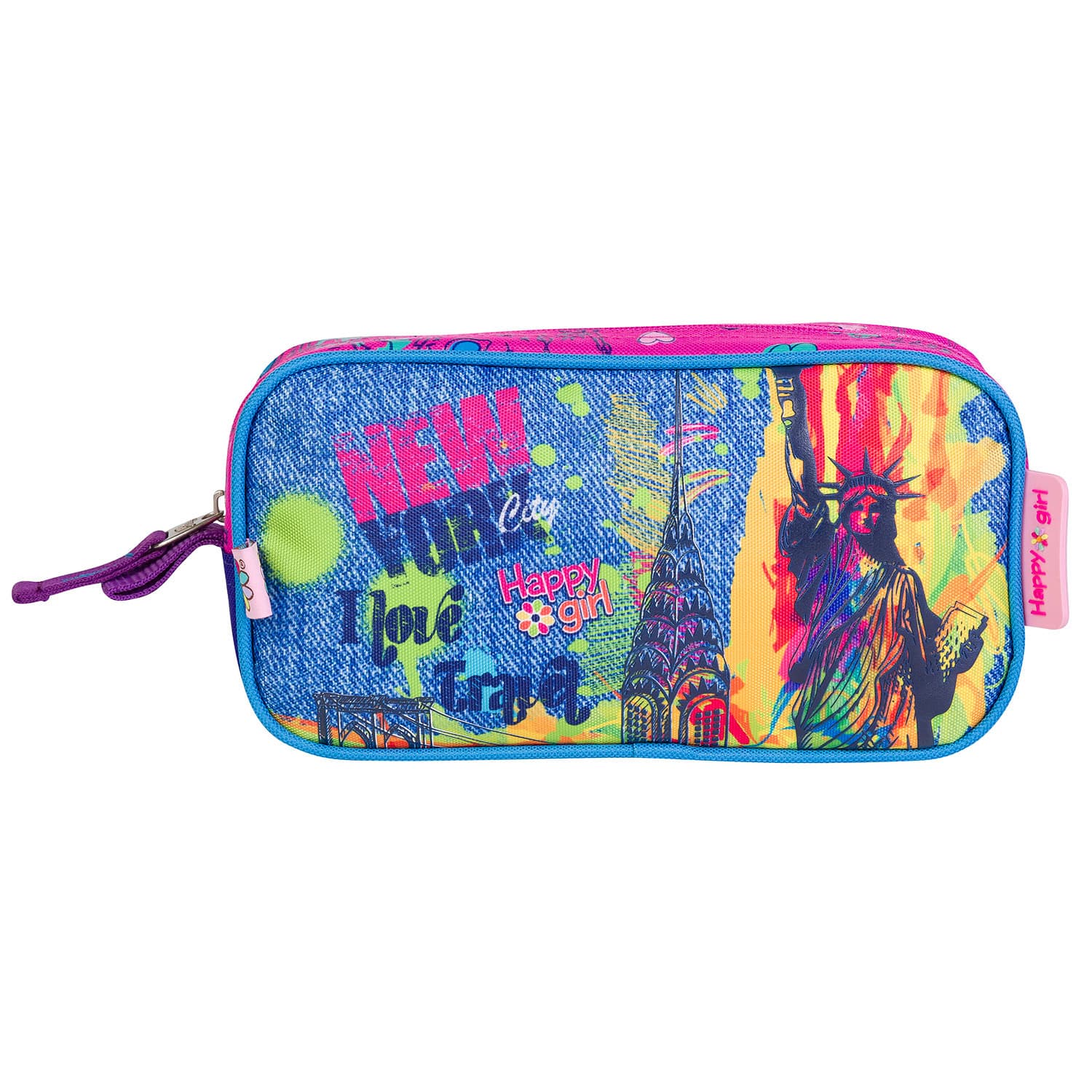 Lapicera Happy Girl by Chenson Rosa Escolar para Niñas, modelo HG62979-P