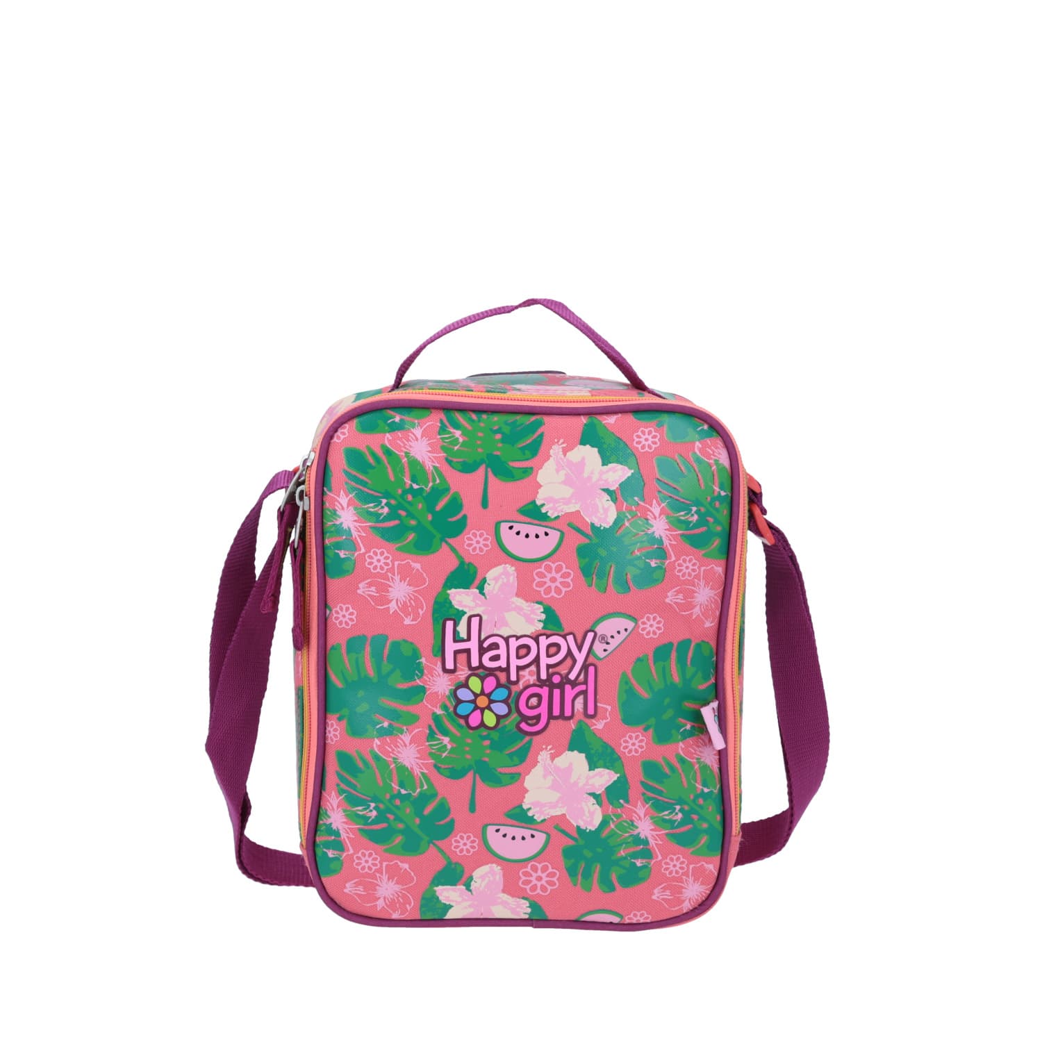 Lonchera Térmica Happy Girl Rosa Chenson Escolar Infantil, modelo HG64158-P