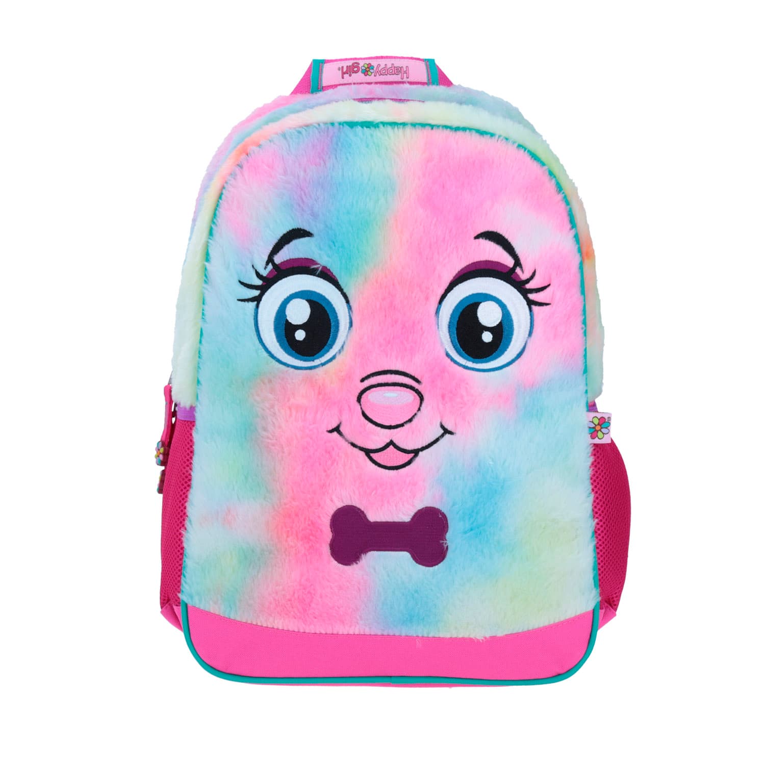 Mochila escolar para niña Happy Girl by Chenson Rosa con porta Tablet, modelo HG64406-P