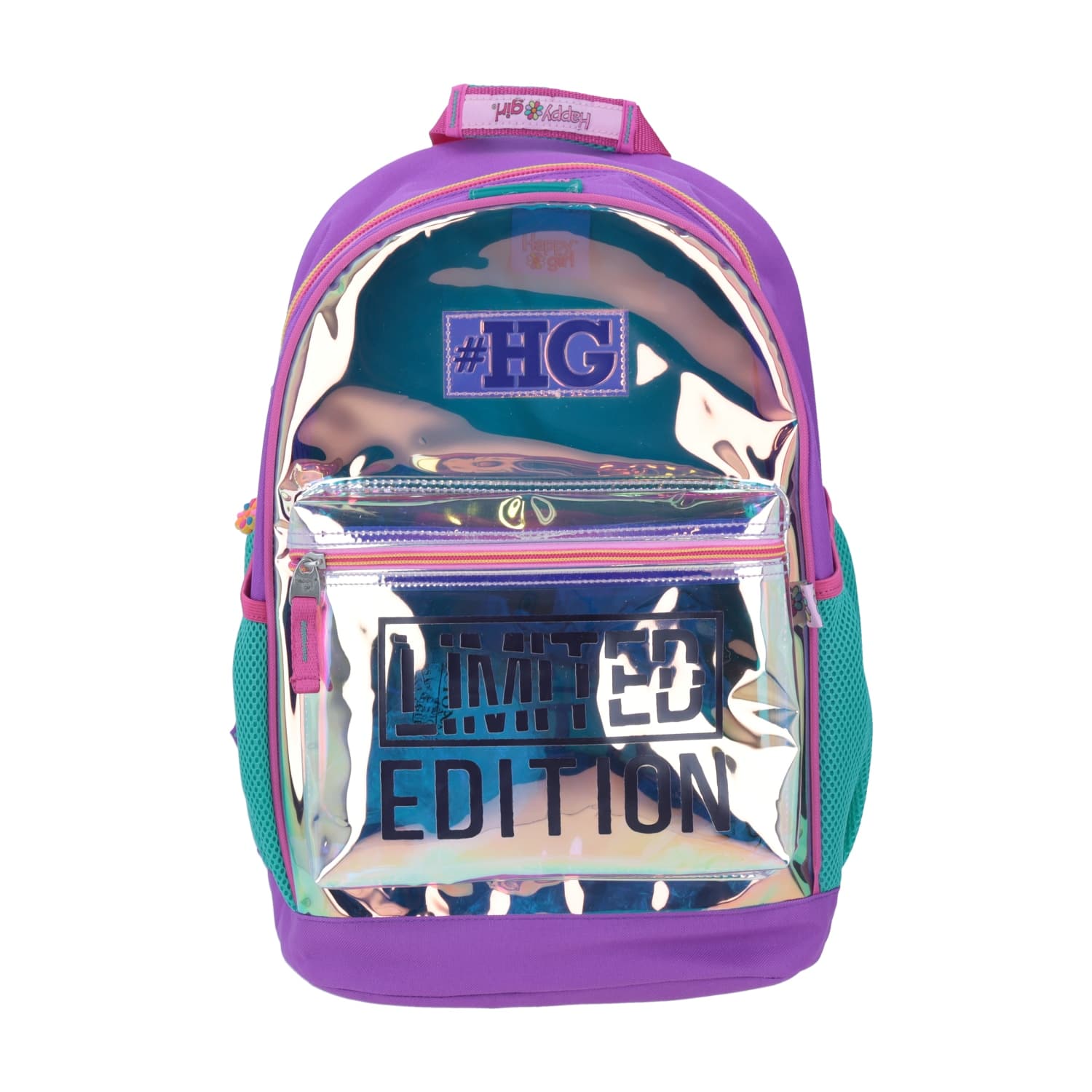 Mochila escolar para niña Happy Girl by Chenson rosa divertida y duradera, modelo HG64455-P