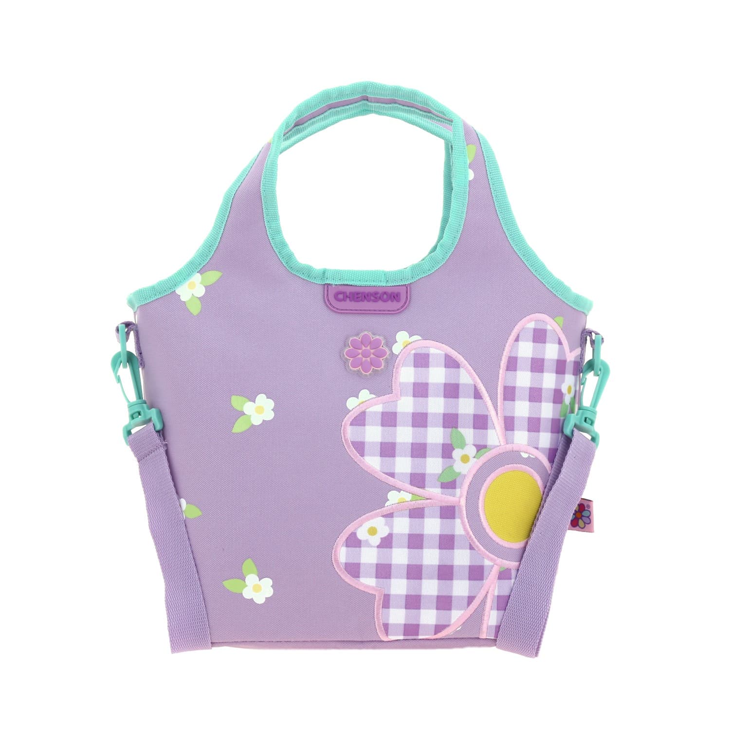 Lonchera escolar Happy Girl Violeta con forro térmico y diversión, modelo HG65964-V