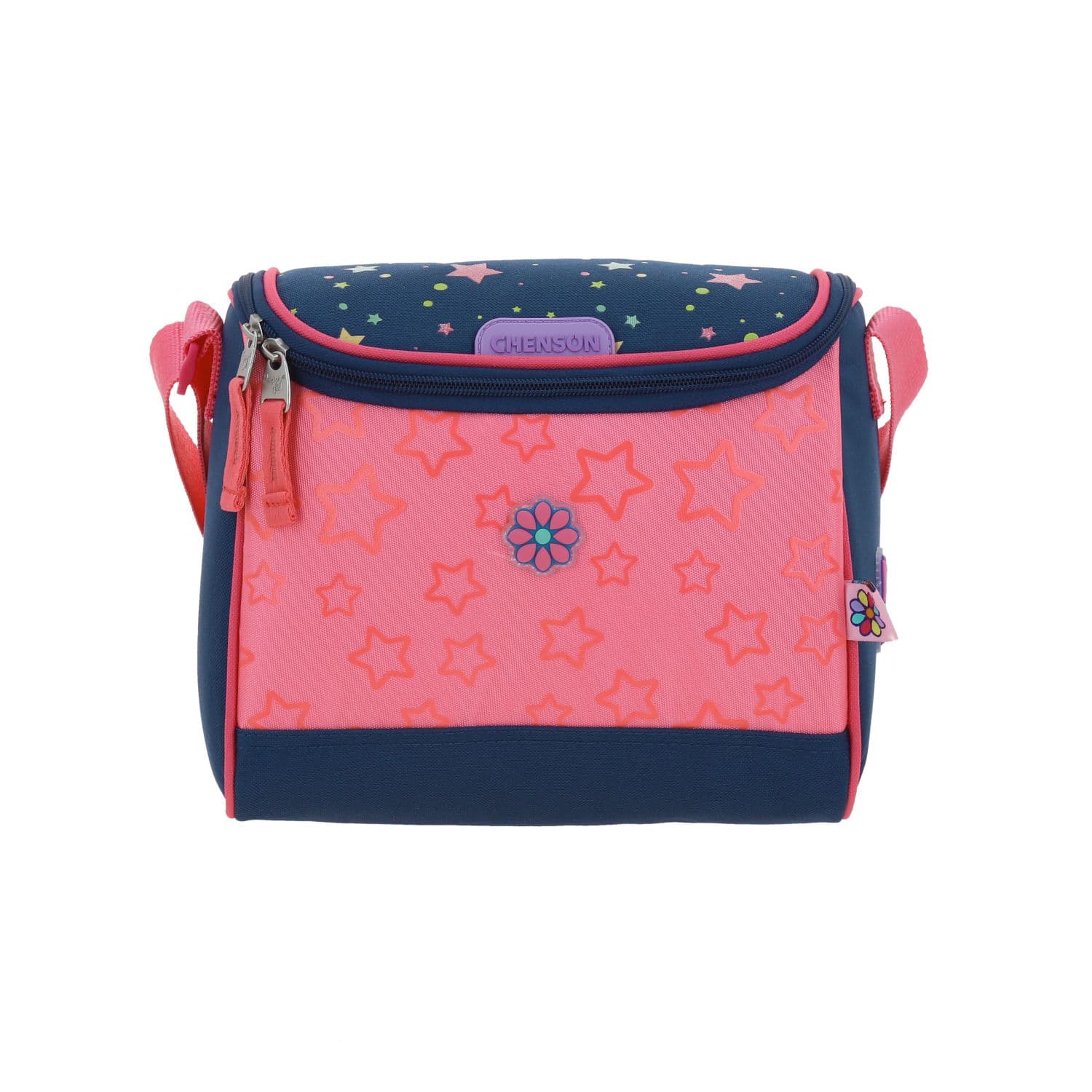 Lonchera escolar térmica Happy Girl azul para niña - Durabilidad y diversión, modelo HG66103-9
