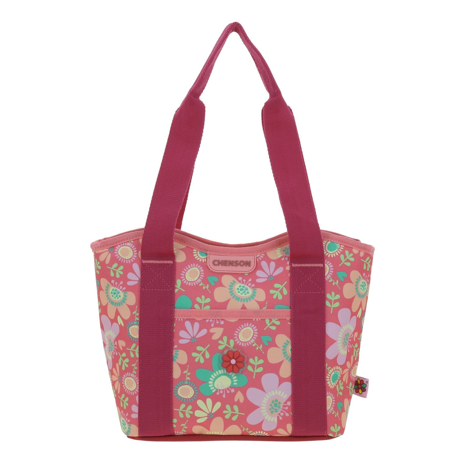 Lonchera escolar Happy Girl by Chenson rosa térmica para niña, modelo HG66141-P