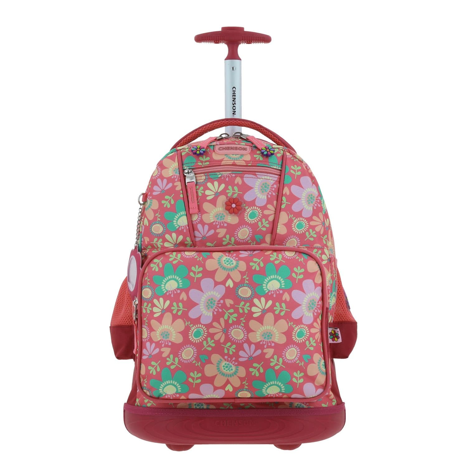 Mochila con Ruedas Happy Girl Rosa para Niña - Divertida y Duradera, modelo HG66143-P