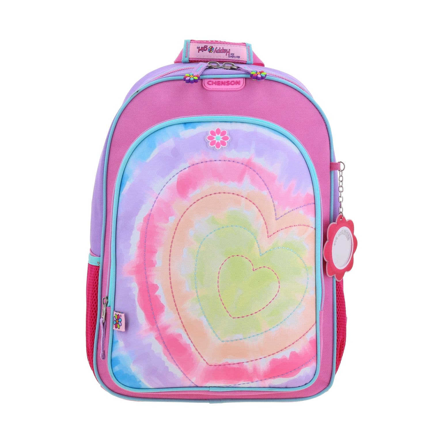 Mochila escolar para niña Happy Girl by Chenson rosa con amplia capacidad, modelo HG66213-P