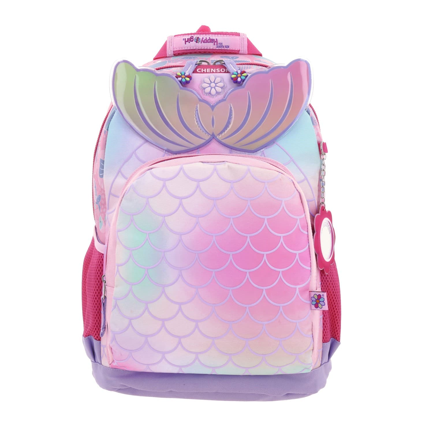Mochila escolar para niña Happy Girl by Chenson Iridiscente - Diversión y Durabilidad, modelo HG66380-I