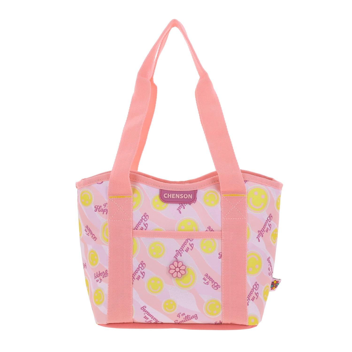 Lonchera escolar Happy Girl rosa con compartimento térmico para niña, modelo HG66525-P