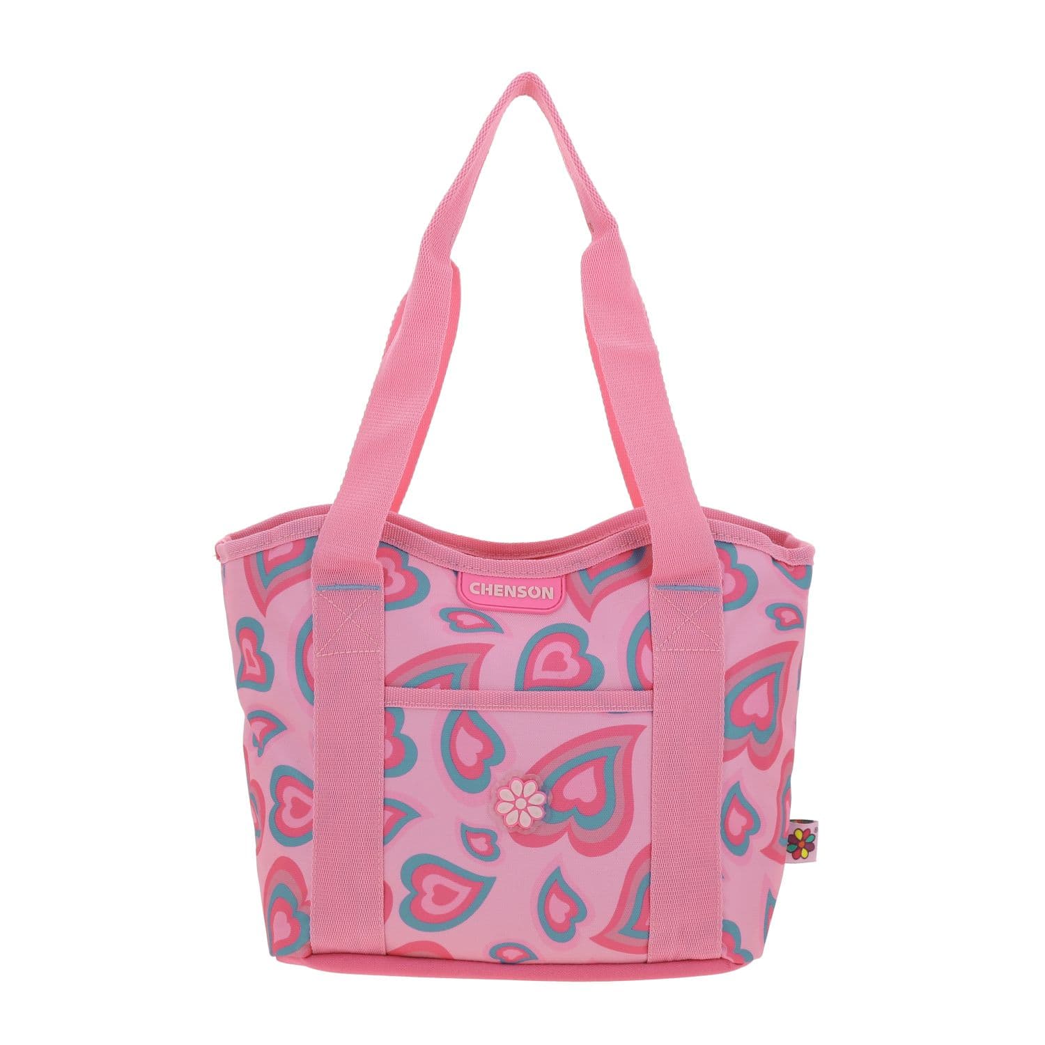 Lonchera escolar Happy Girl by Chenson Rosa con amplia capacidad, modelo HG66529-P