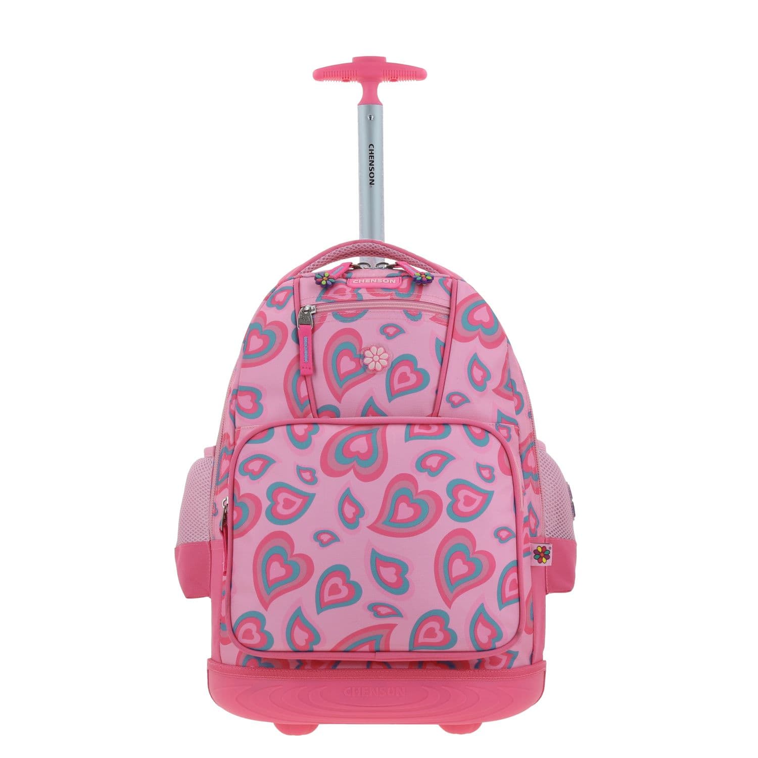 Mochila con Ruedas Happy Girl Rosa para Niña - Diversión y Durabilidad, modelo HG66531-P