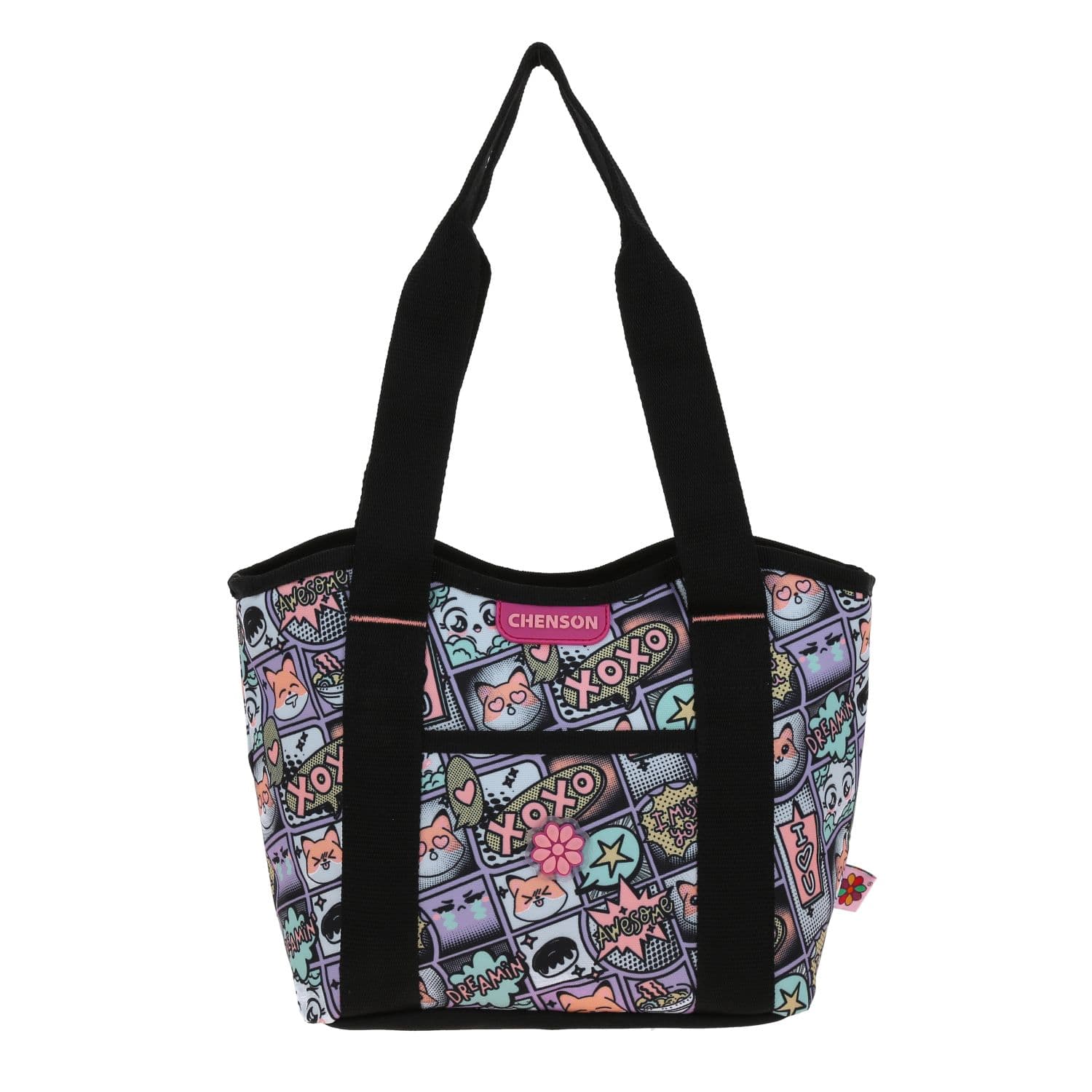 Lonchera escolar Happy Girl Uva con compartimento térmico y diversión, modelo HG66533-U