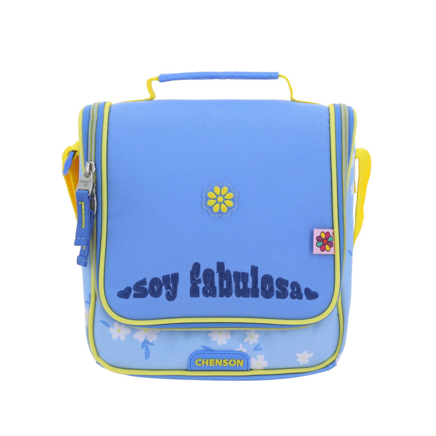 Lonchera escolar Happy Girl by Chenson azul térmica para niña, modelo HG66560-9