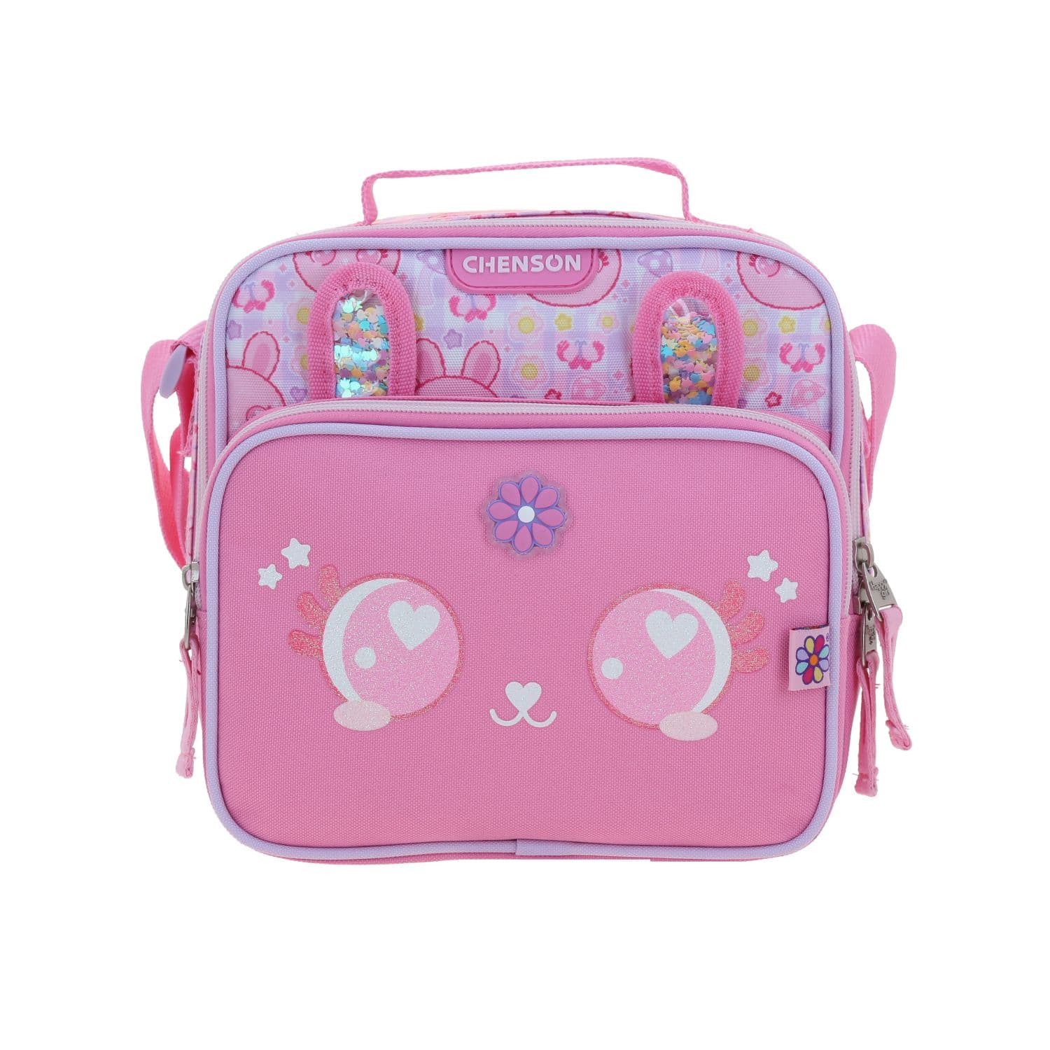 Lonchera escolar térmica Happy Girl rosa para niña - Divertida y resistente, modelo HG66564-P