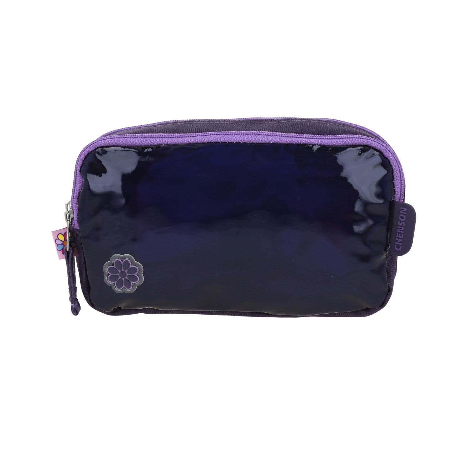 Lapicera escolar para niña Happy Girl Uva con doble compartimento, modelo HG70168-U