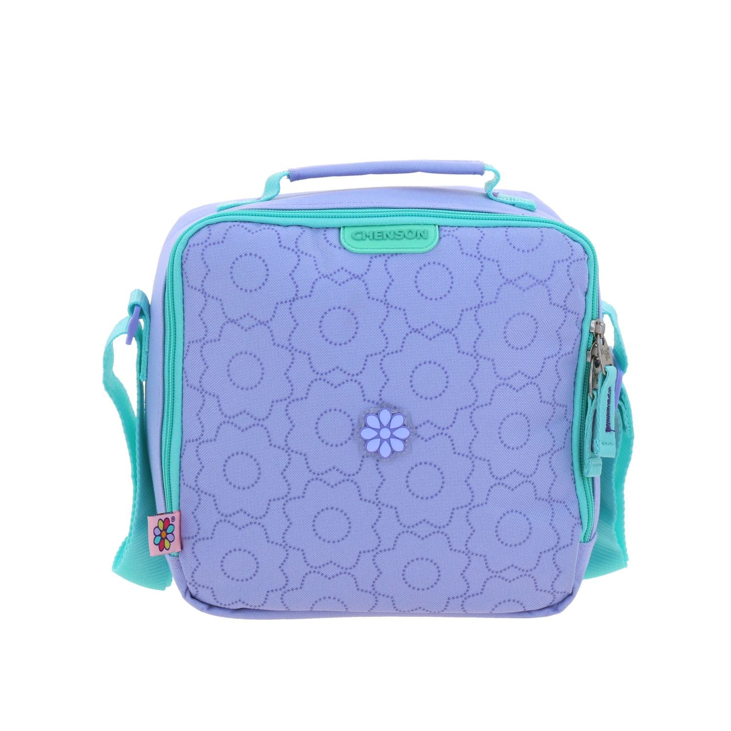 Lonchera escolar térmica Happy Girl violeta para niña - Durabilidad y diversión, modelo HG70243-V
