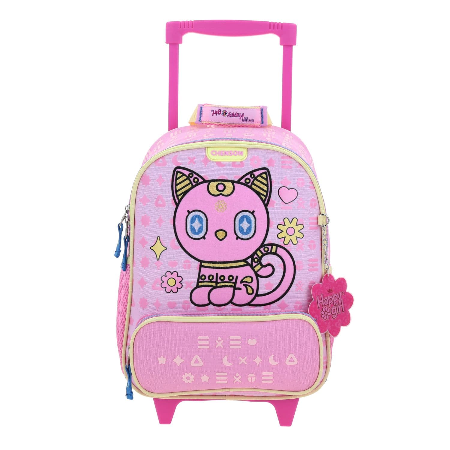 Mochila con Ruedas Rosa para Niña Happy Girl by Chenson - Diversión y Durabilidad, modelo HG70357-P