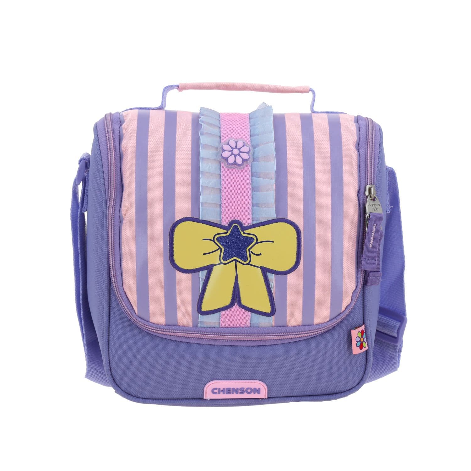 Lonchera escolar Happy Girl by Chenson Rosa con forro térmico, modelo HG70388-P