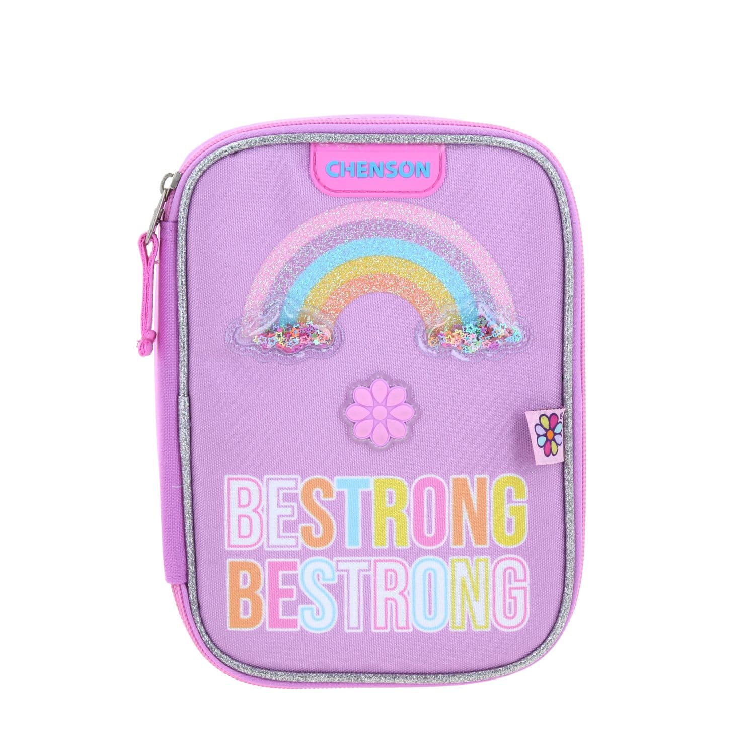 Lapicera escolar Happy Girl by Chenson multicolor para niñas, divertida y duradera, modelo HG70405-C
