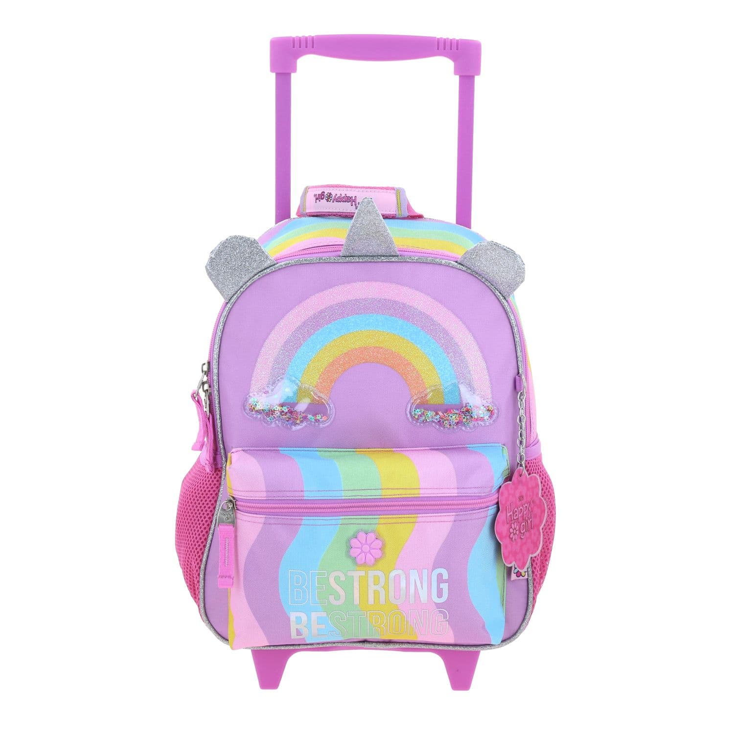 Mochila Kinder con Ruedas Happy Girl Multicolor Kinder, modelo HG70406-C