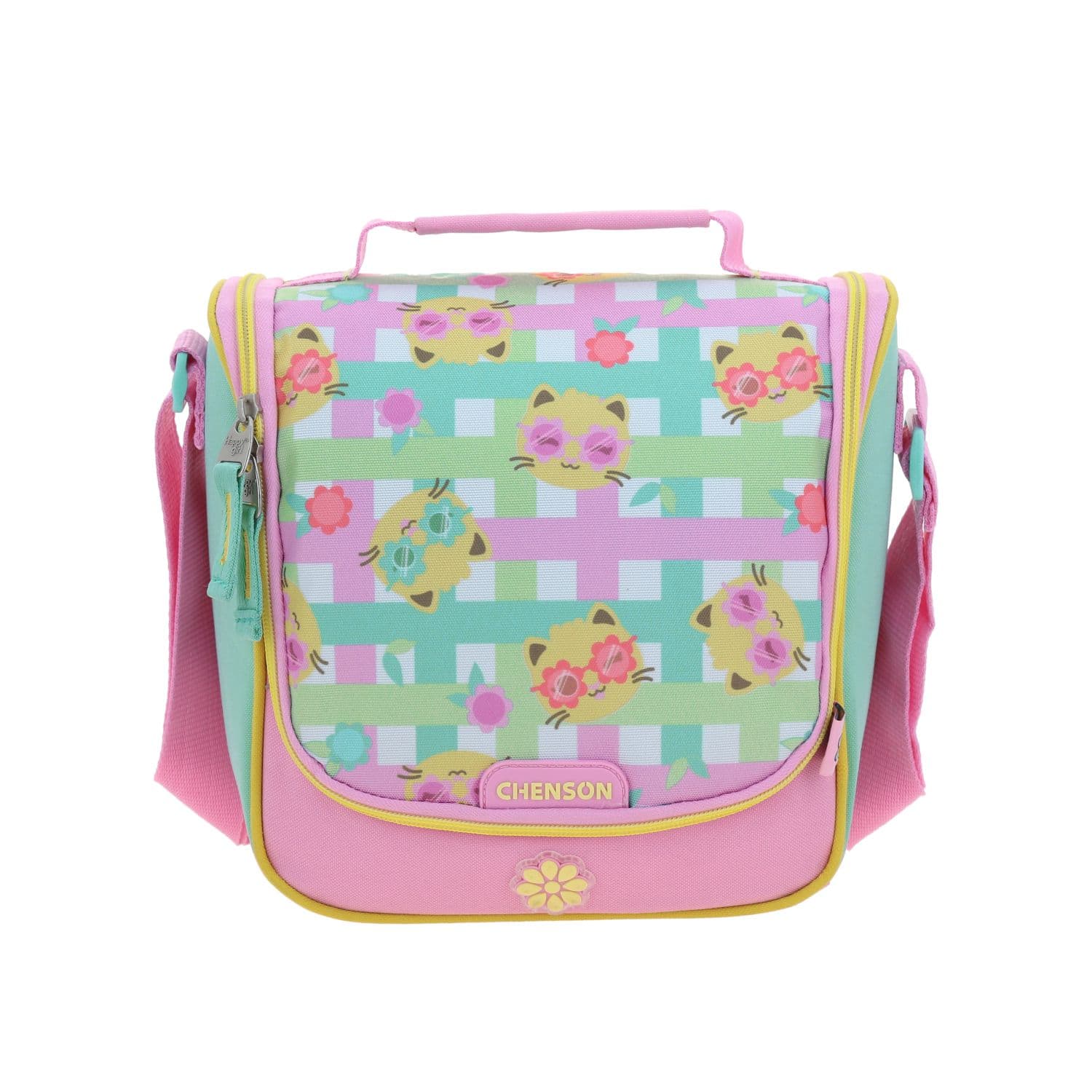 Lonchera Escolar Térmica Happy Girl Rosa para Niña - Diversión y Durabilidad, modelo HG70707-P