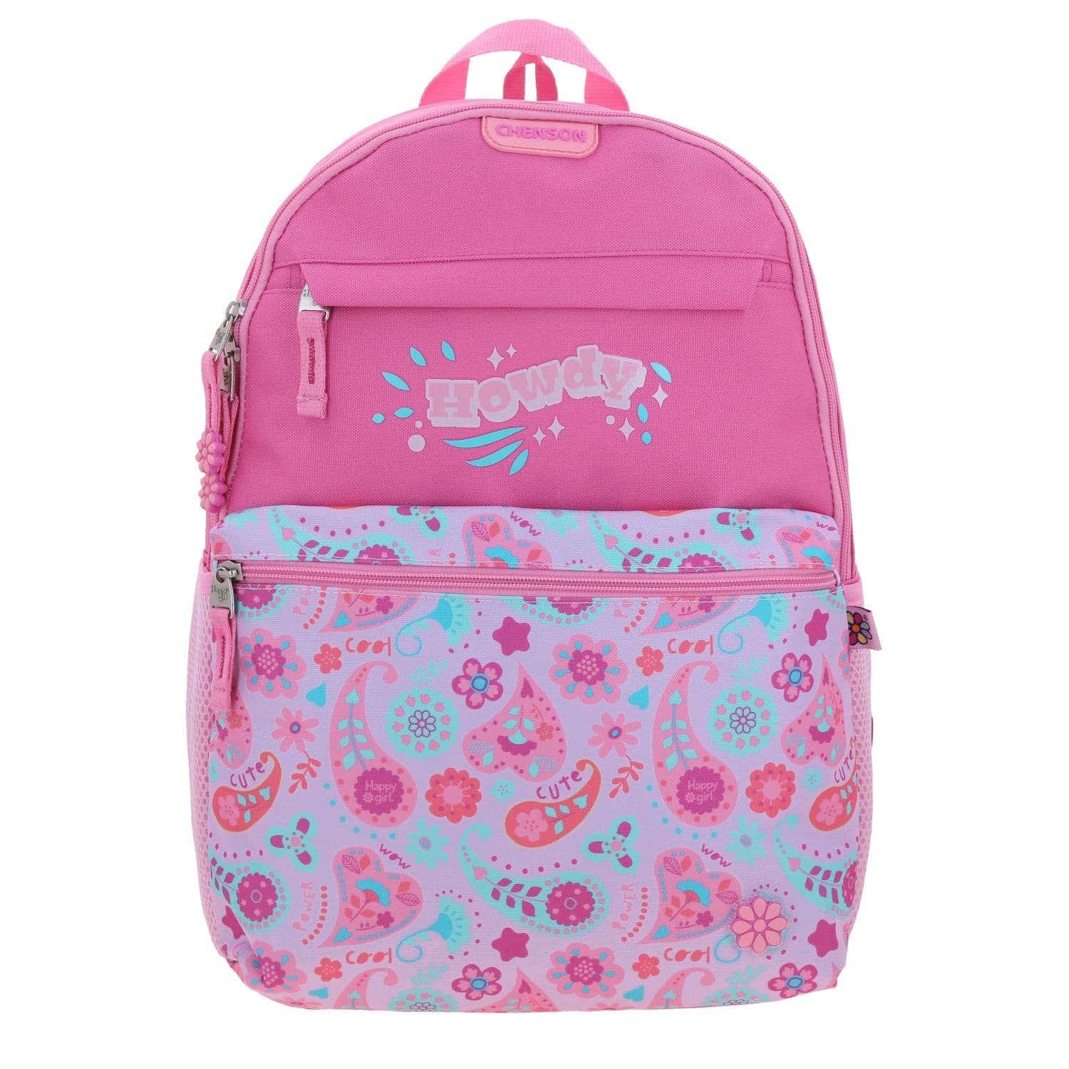 Mochila escolar rosa para niña Happy Girl by Chenson - Divertida y segura, modelo HG70717-P
