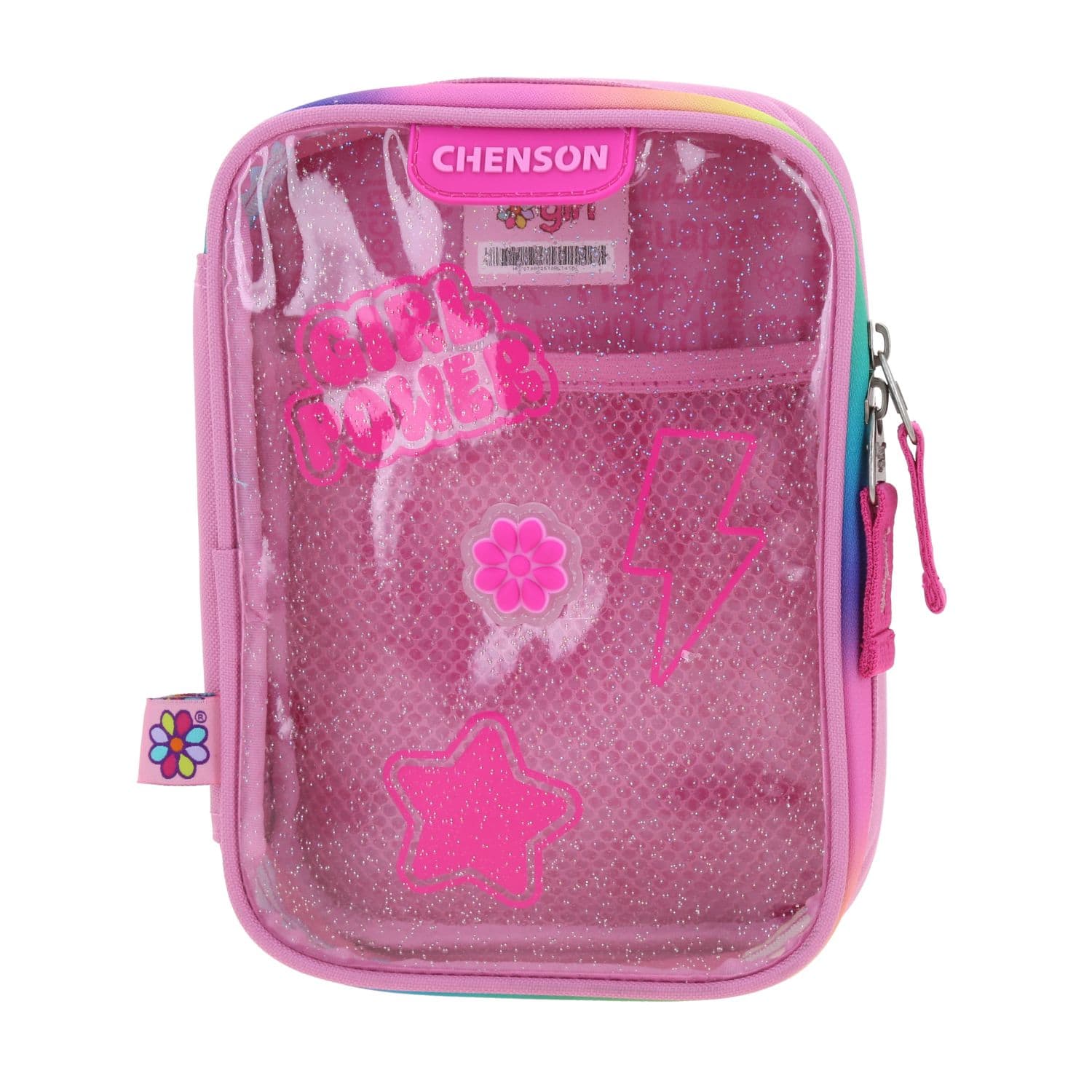 Lapicera Happy Girl Rosa | Estuche Escolar con Divisor Interno, modelo HG70796-P