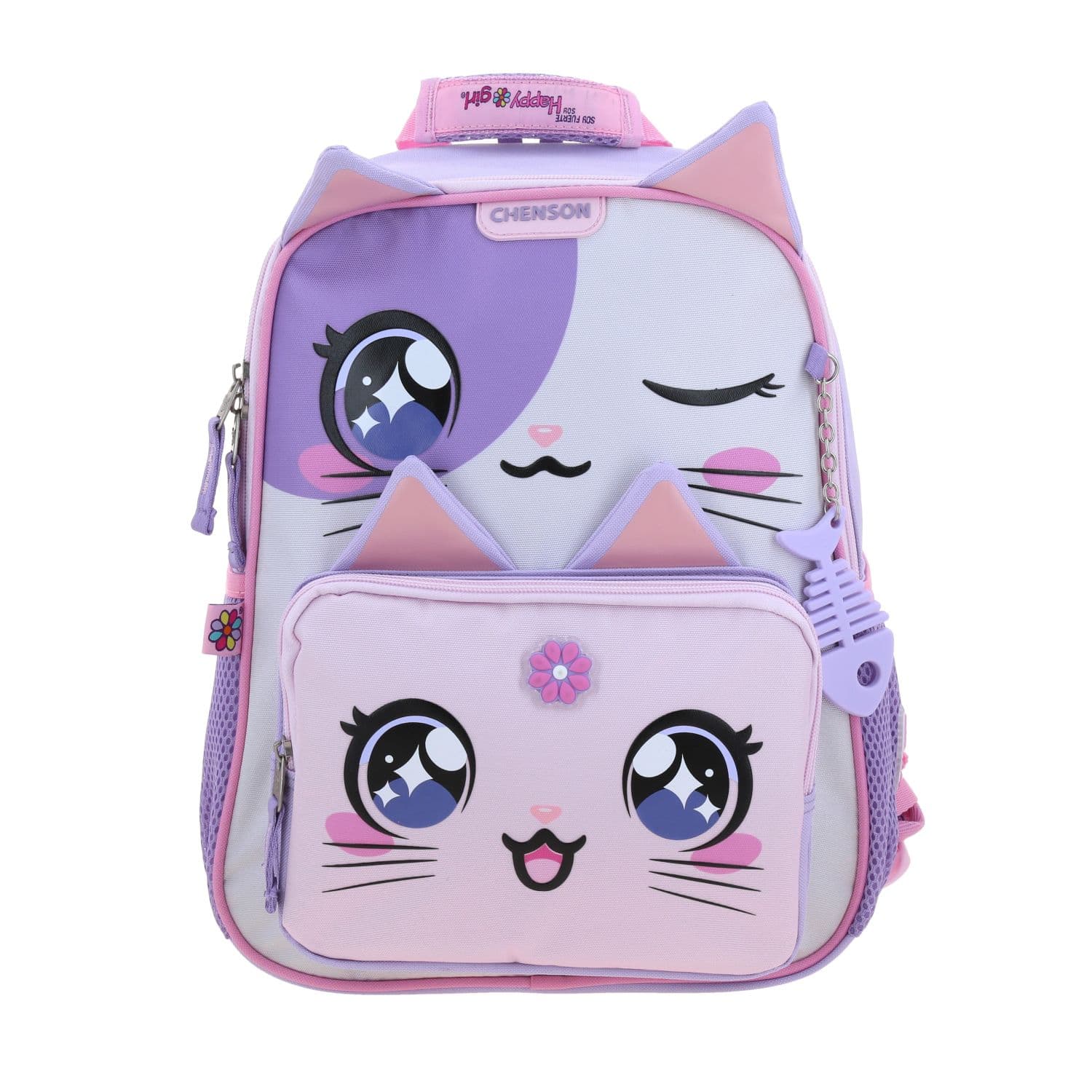 Mochila Escolar Happy Girl Uva | Backpack Niña Resistente, modelo HG70809-U
