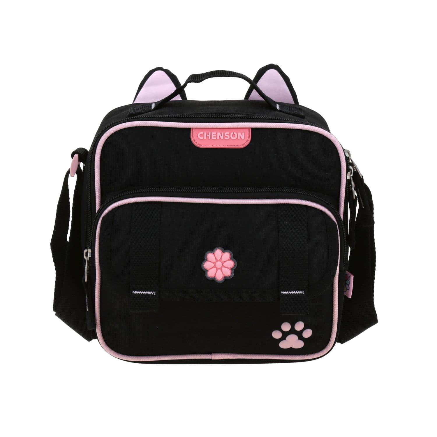 Lonchera Escolar Térmica Happy Girl Negro - Chenson HG70816, modelo HG70816-3