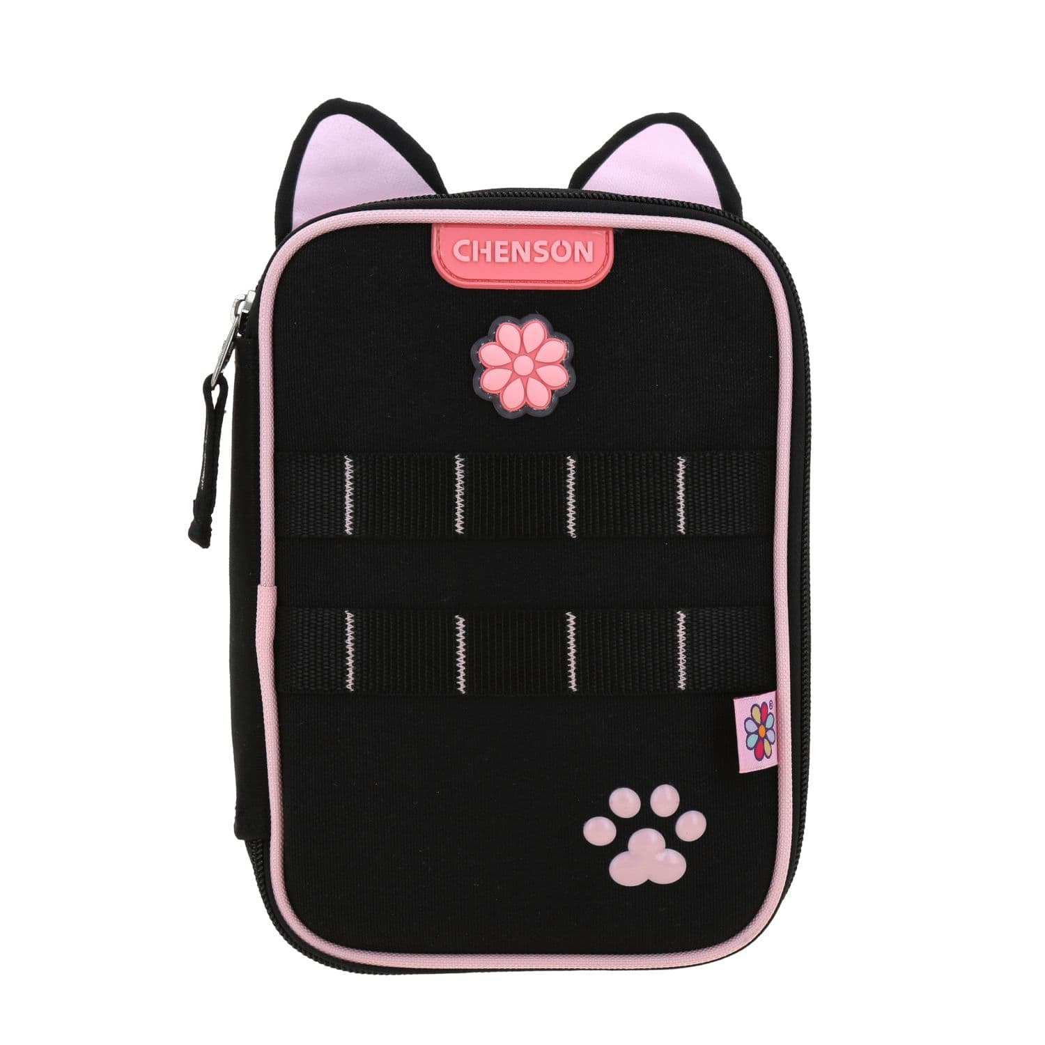 Lapicera Happy Girl Negro 22cm | Estuche Escolar Infantil Chenson, modelo HG70817-3