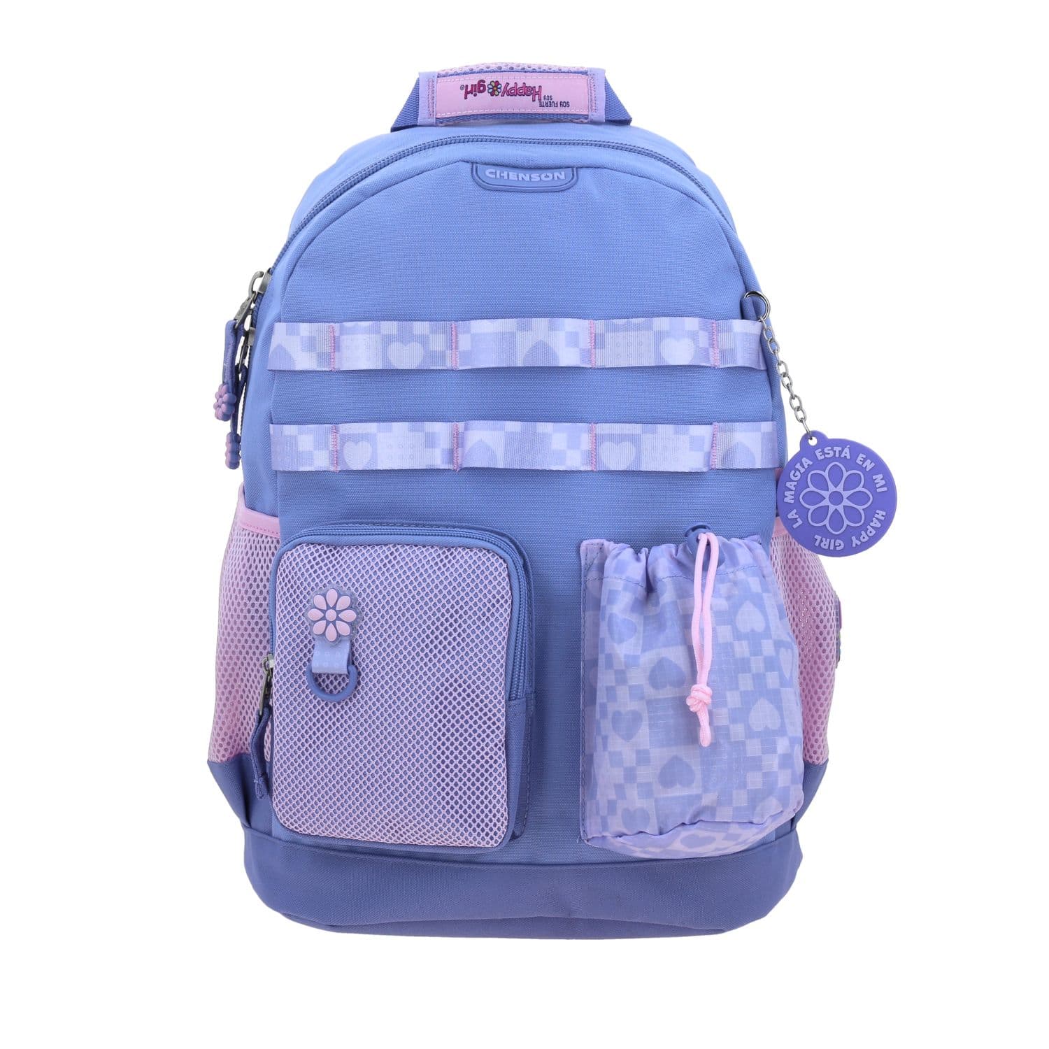 Mochila Escolar Happy Girl Uva | Backpack Resistente Niña, modelo HG70897-U