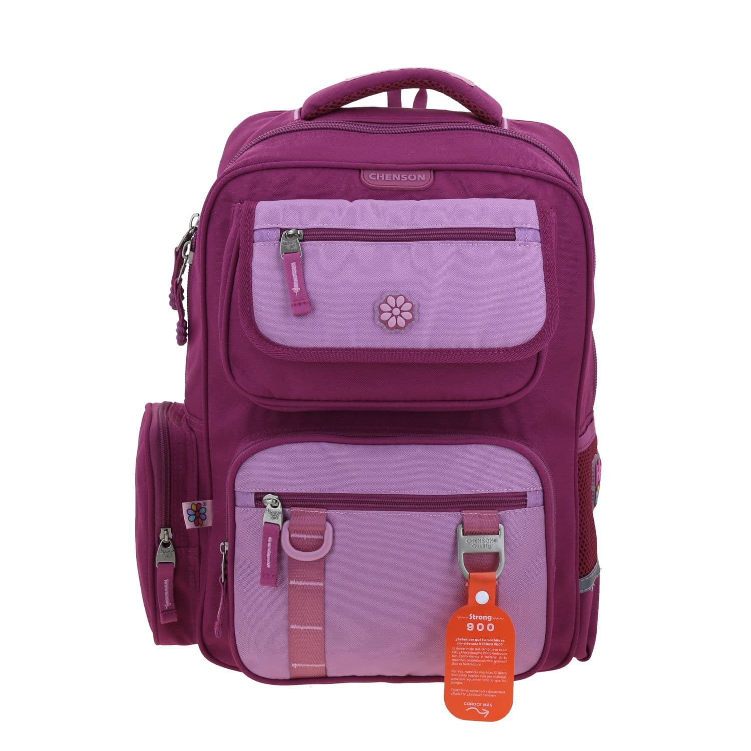 Mochila Escolar Happy Girl Uva 30cm - Resistente y Colorida, modelo HG70914-U