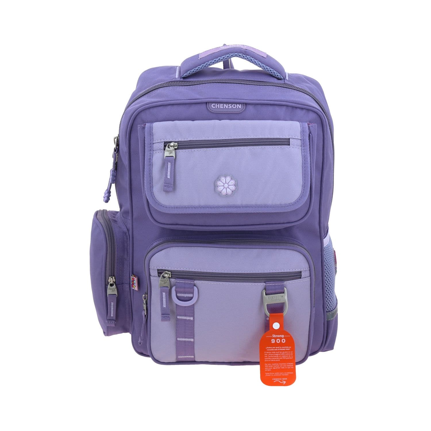 Mochila Escolar Happy Girl Violeta | Resistente para Niña, modelo HG70914-V