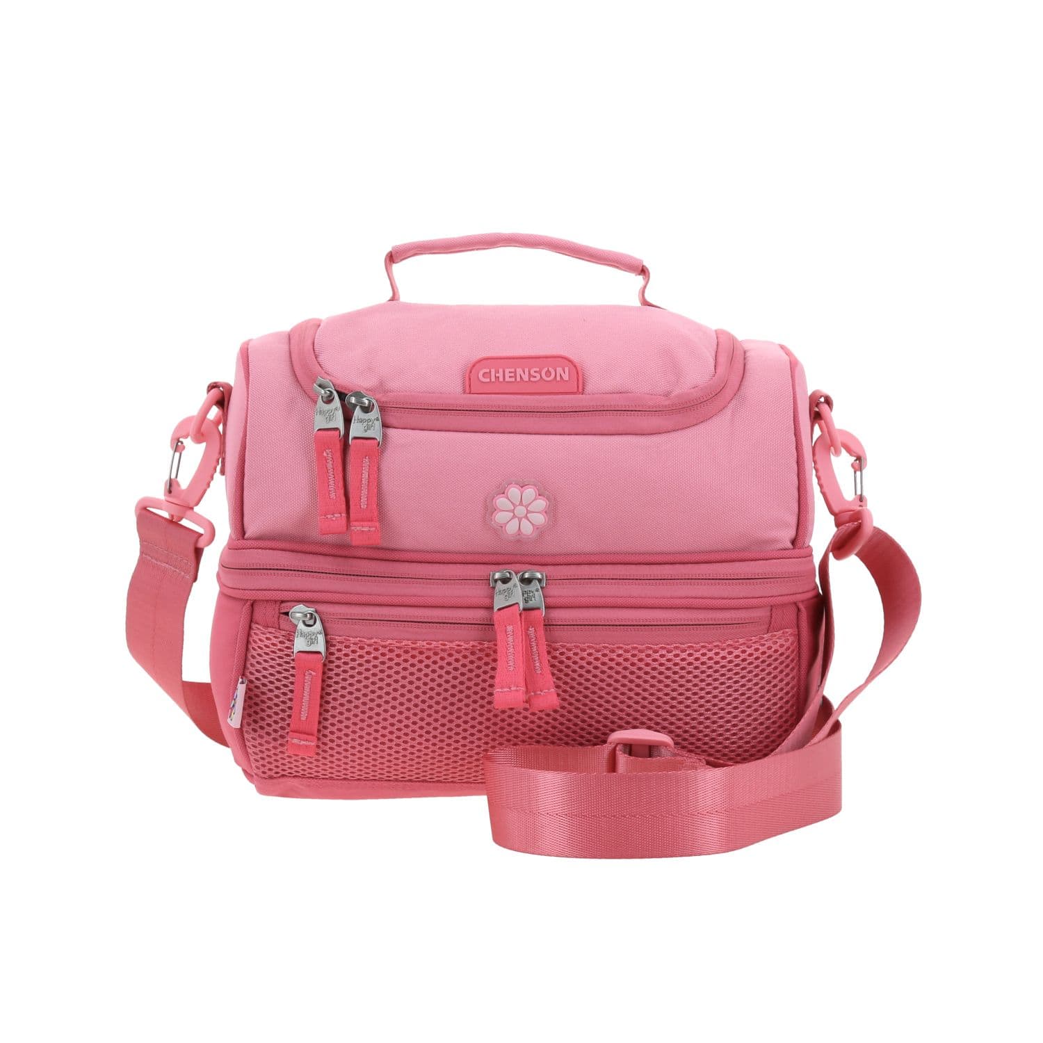 Lonchera Térmica Happy Girl Rosa 25cm Escolar Niña, modelo HG70915-P