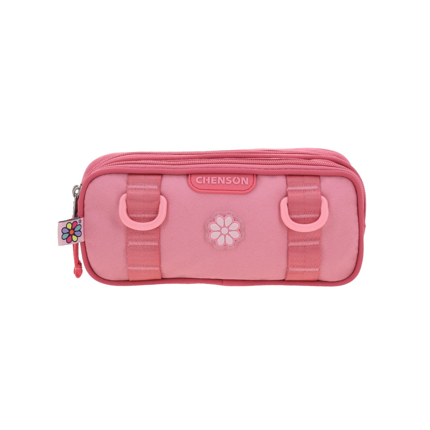 Lapicera Happy Girl Rosa Estuche Escolar Infantil Chenson, modelo HG70916-P