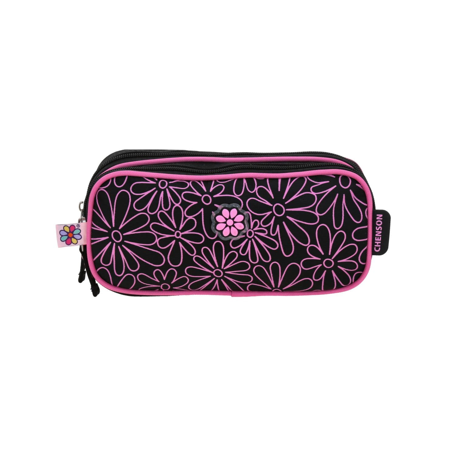 Lapicera Happy Girl Negro 23cm - Estuche Escolar Infantil, modelo HG70941-3